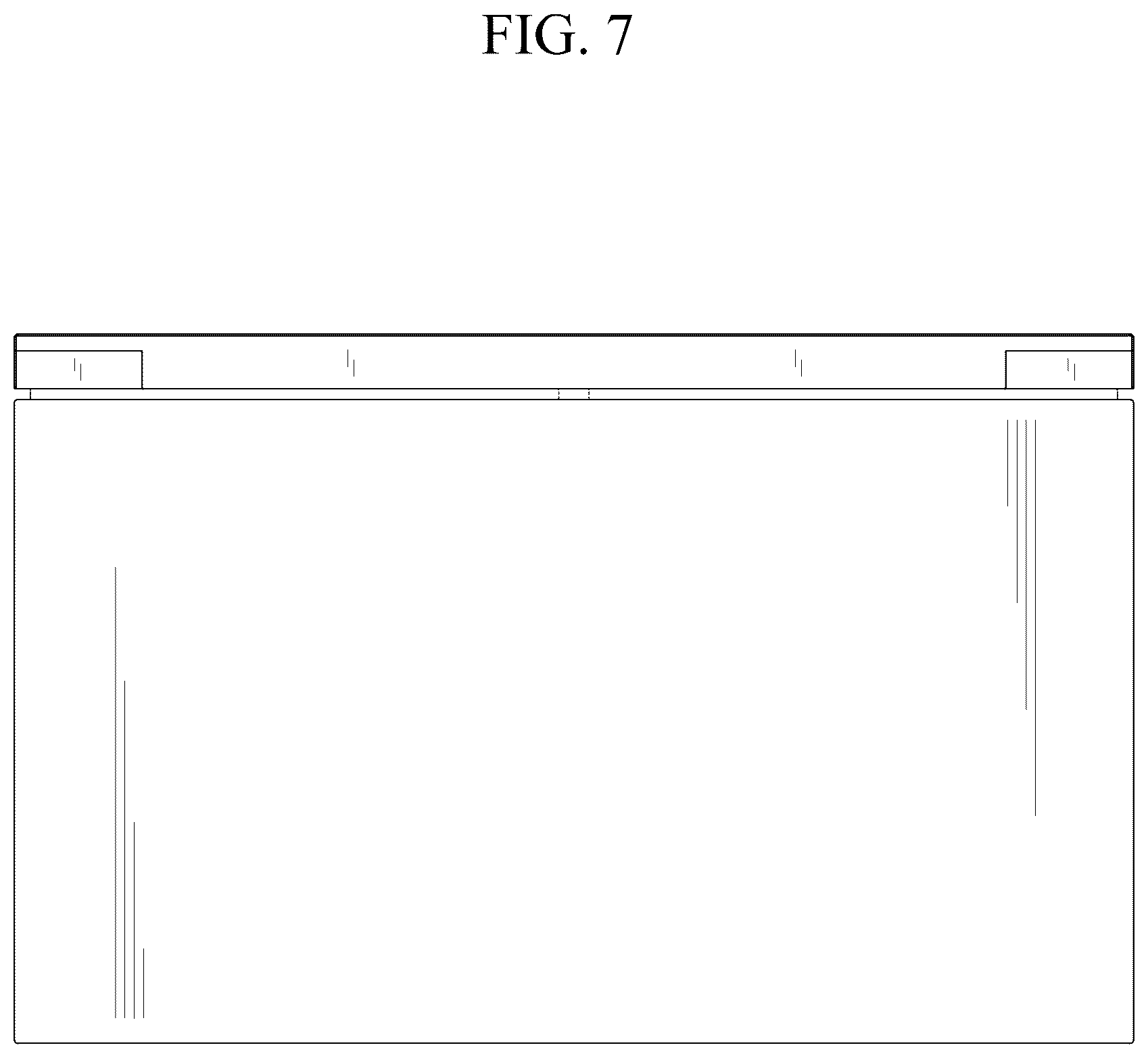 Patent USD1076992 Figure 7 – Refrigerator
