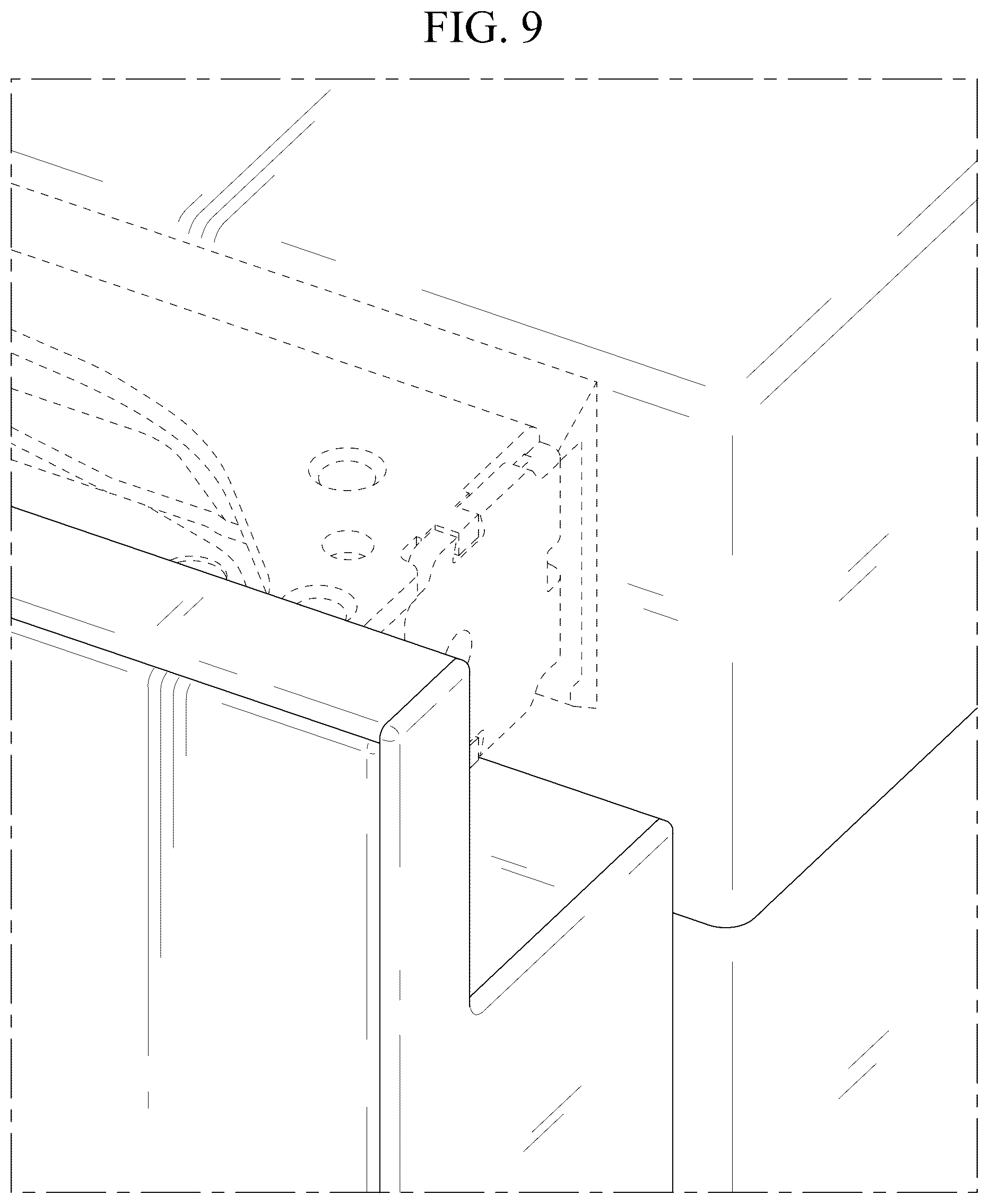 Patent USD1076992 Figure 9 – Refrigerator