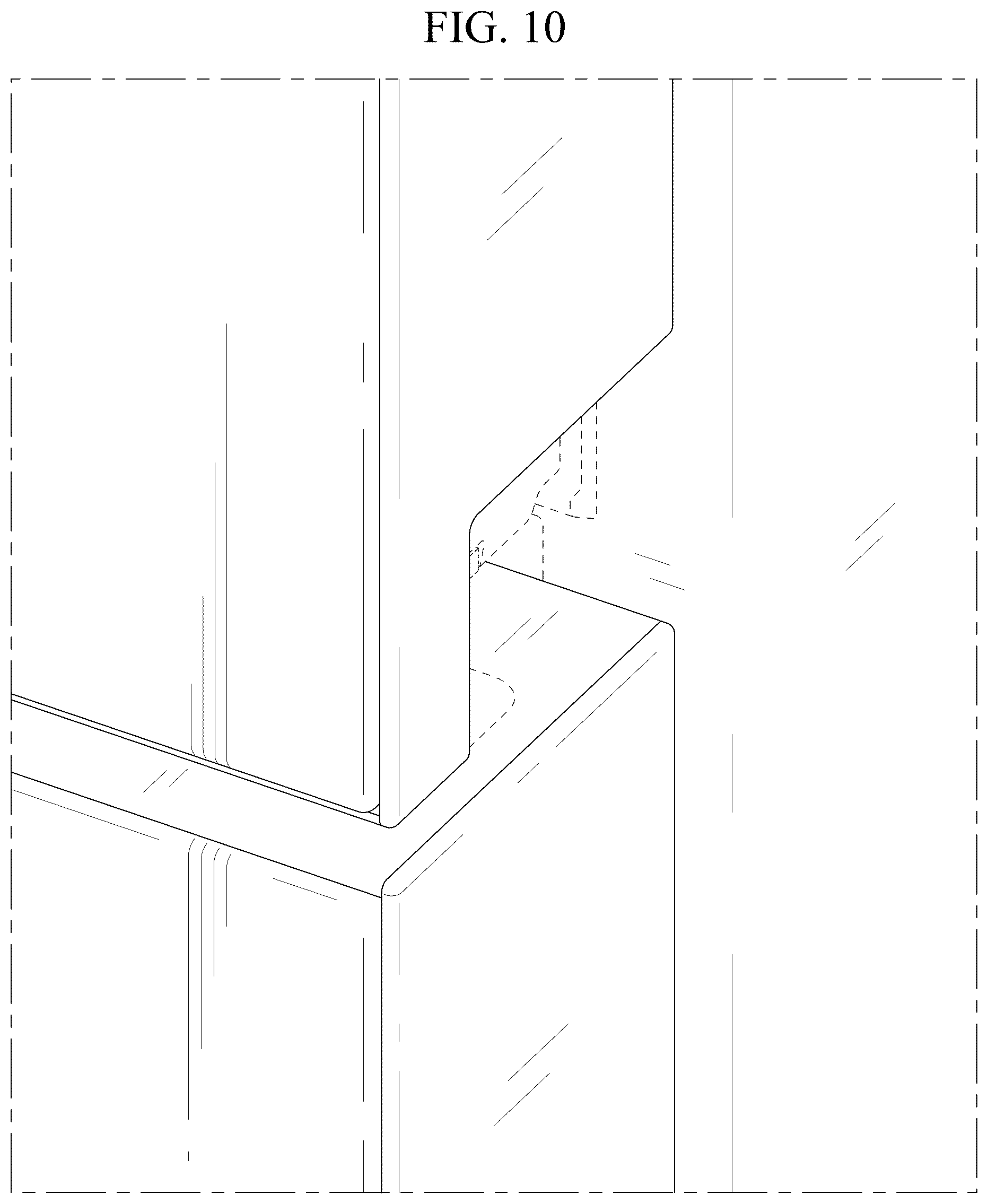 Patent USD1076992 Figure 10 – Refrigerator