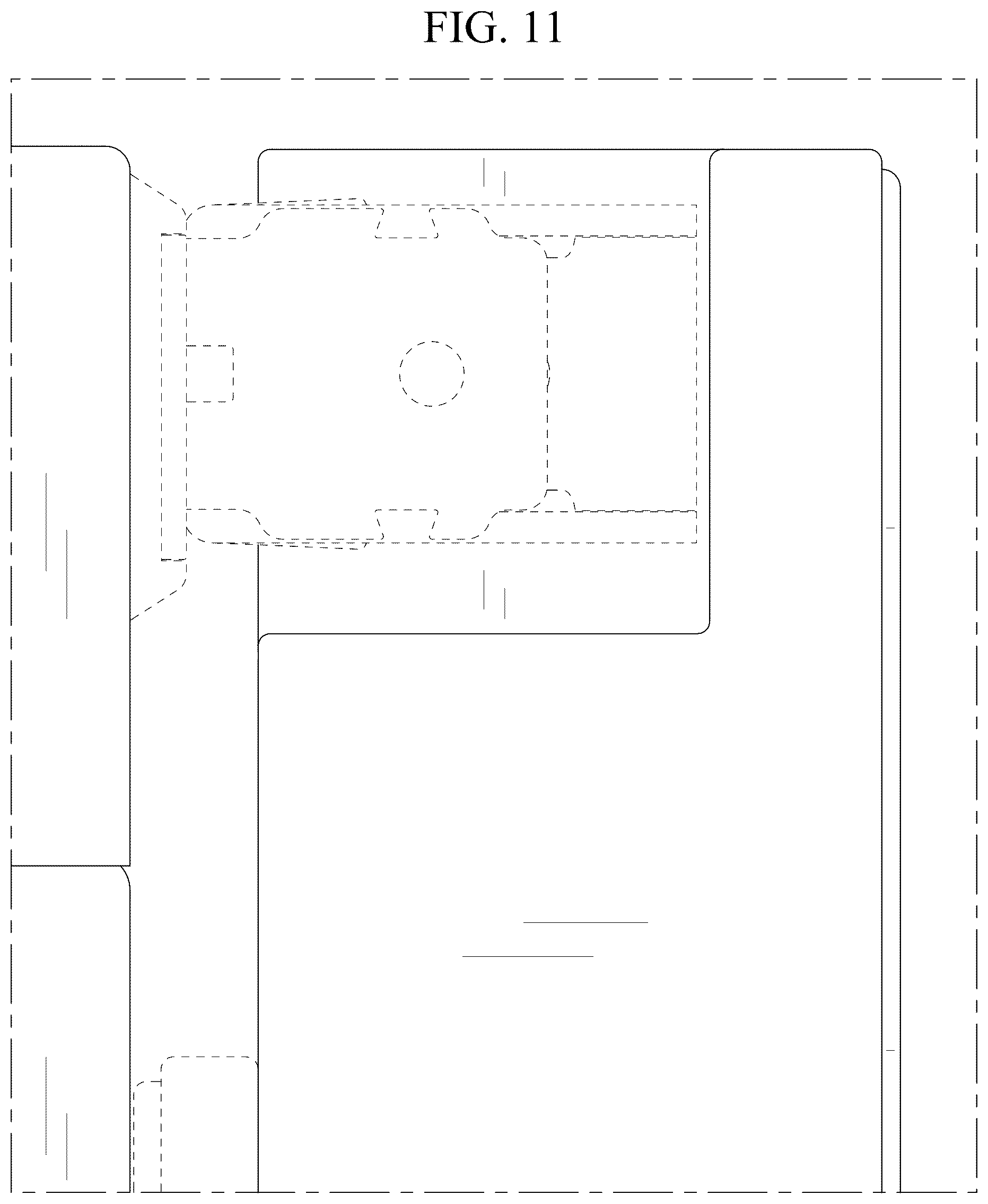 Patent USD1076992 Figure 11 – Refrigerator