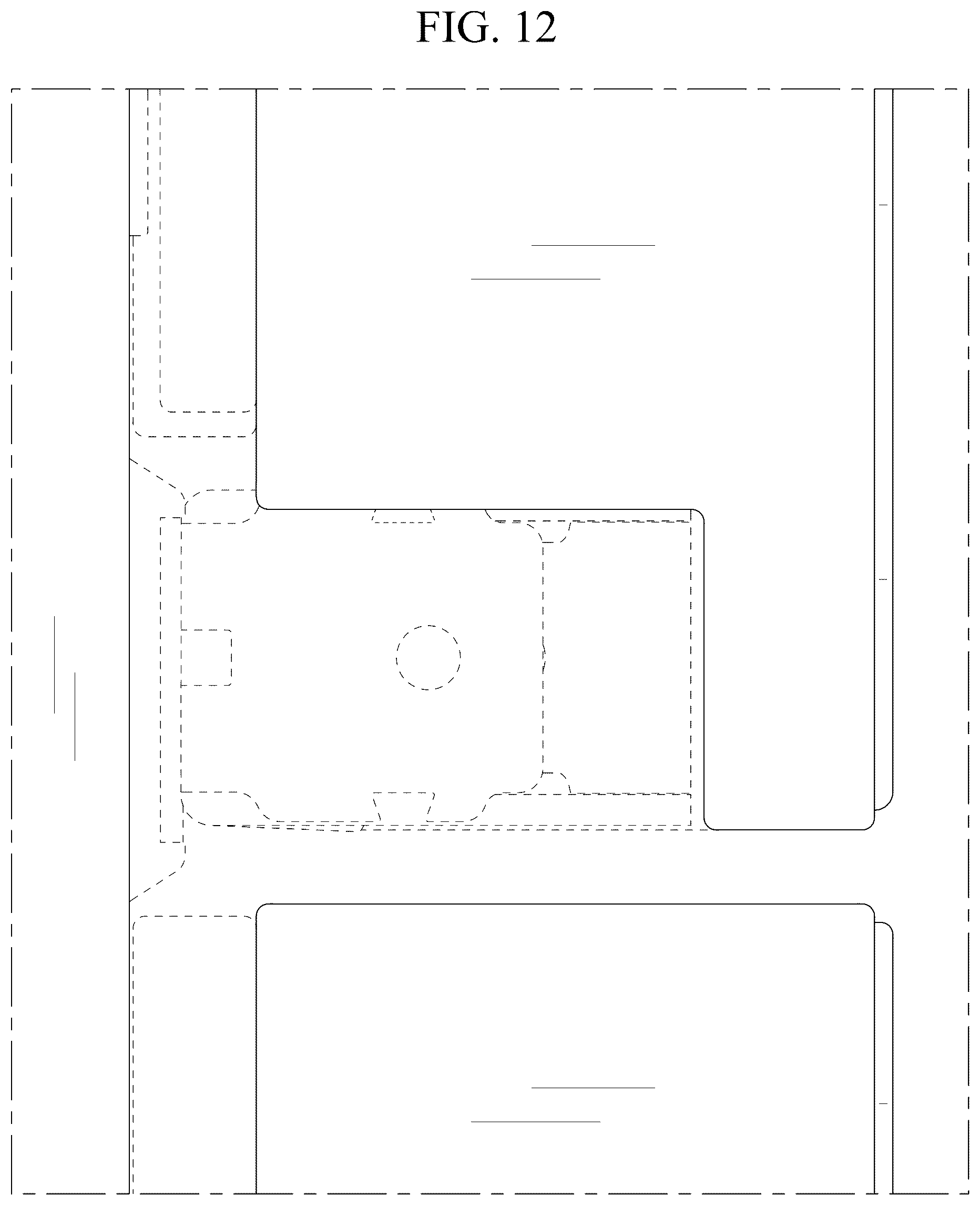 Patent USD1076992 Figure 12 – Refrigerator
