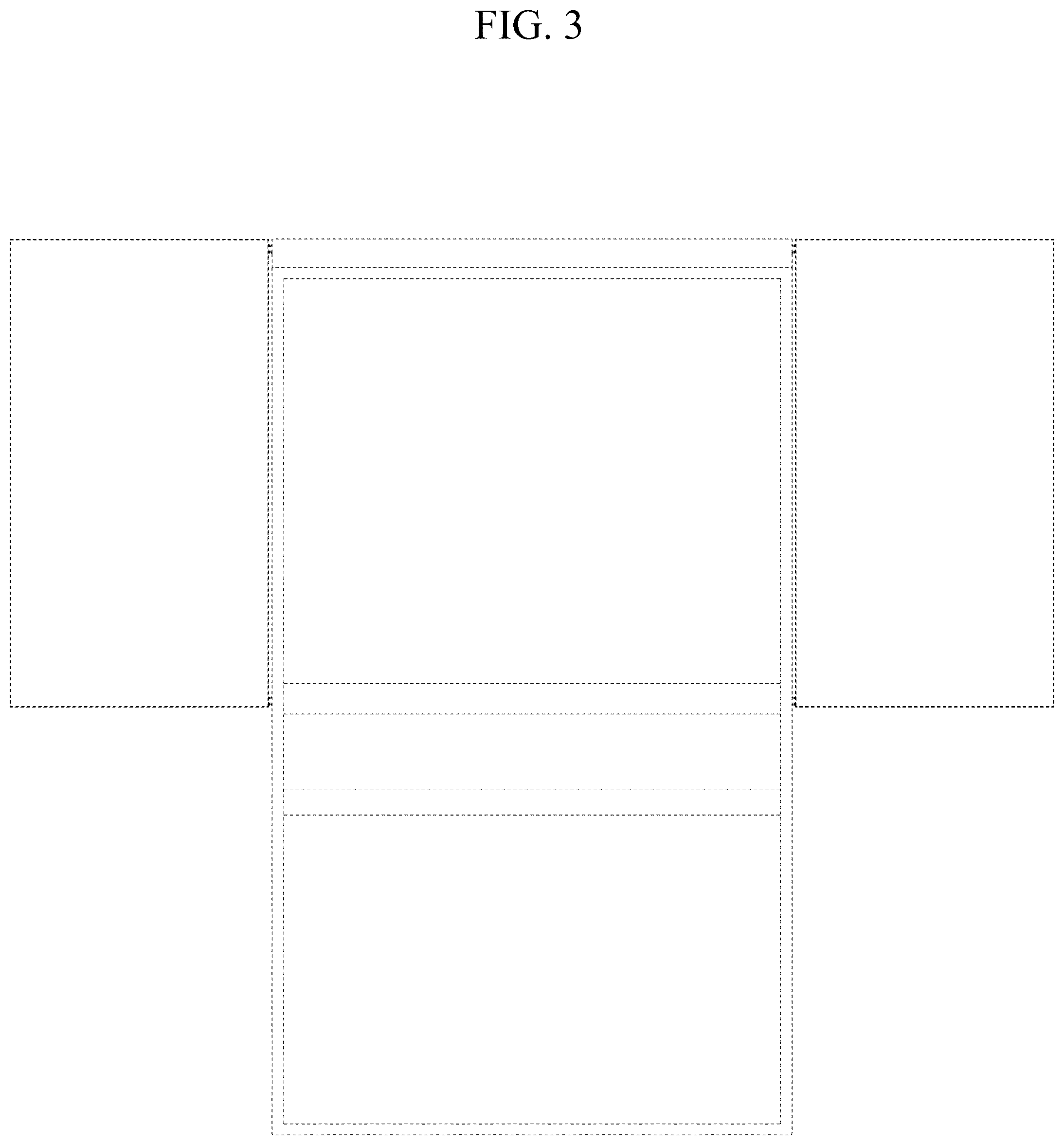 Patent USD1076993 Figure 3 – Refrigerator