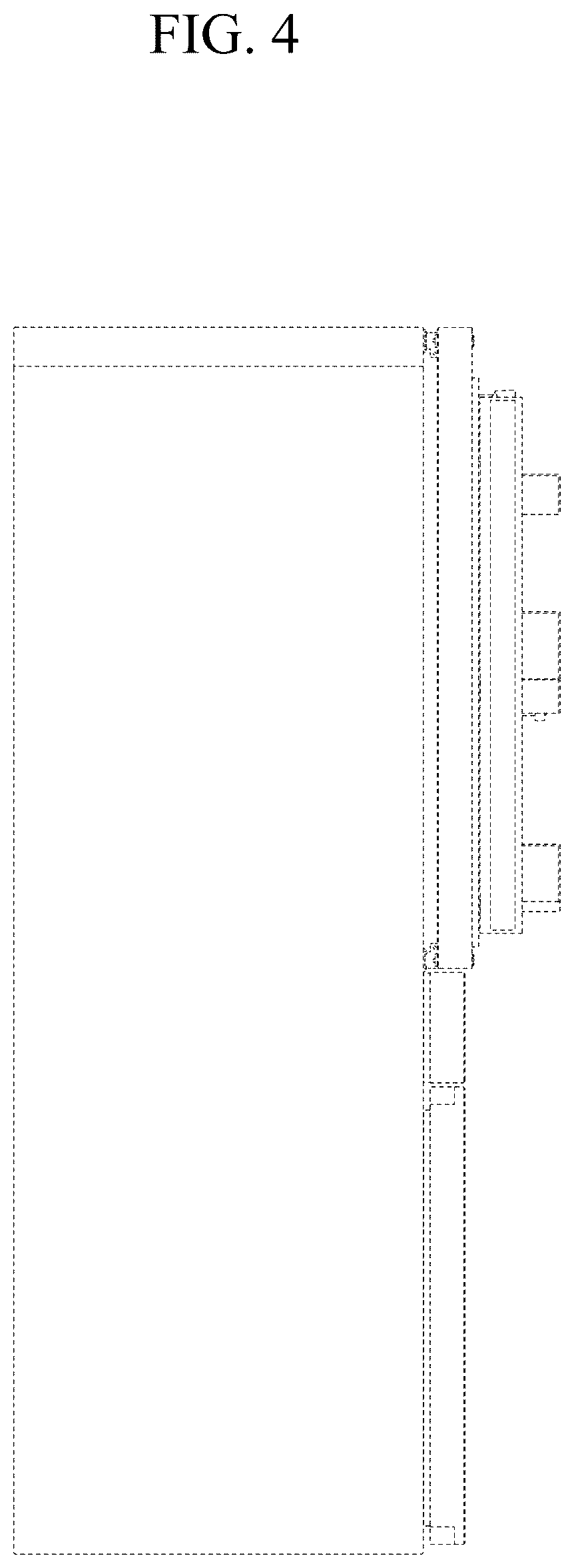 Patent USD1076993 Figure 4 – Refrigerator