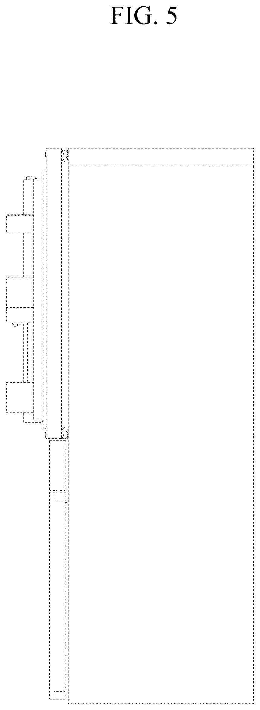 Patent USD1076993 Figure 5 – Refrigerator