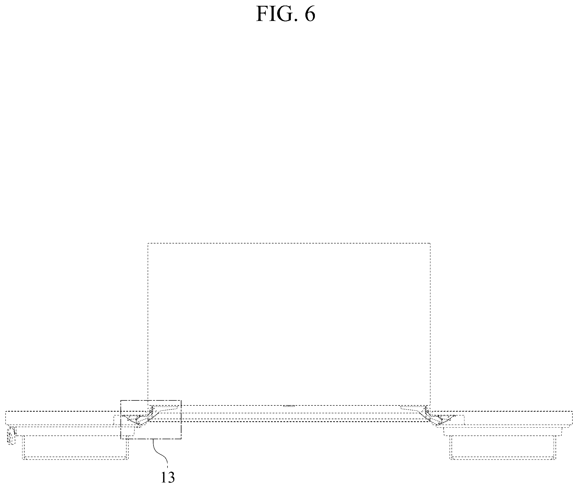 Patent USD1076993 Figure 6 – Refrigerator