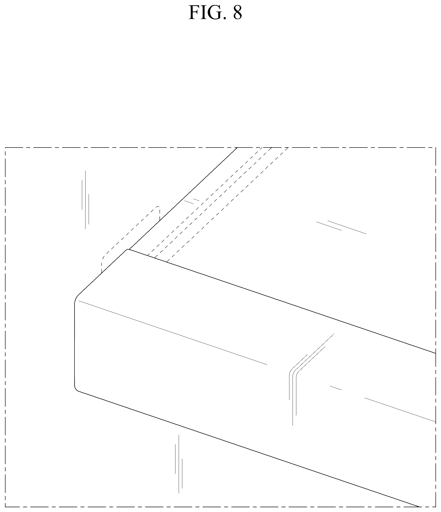 Patent USD1076993 Figure 8 – Refrigerator