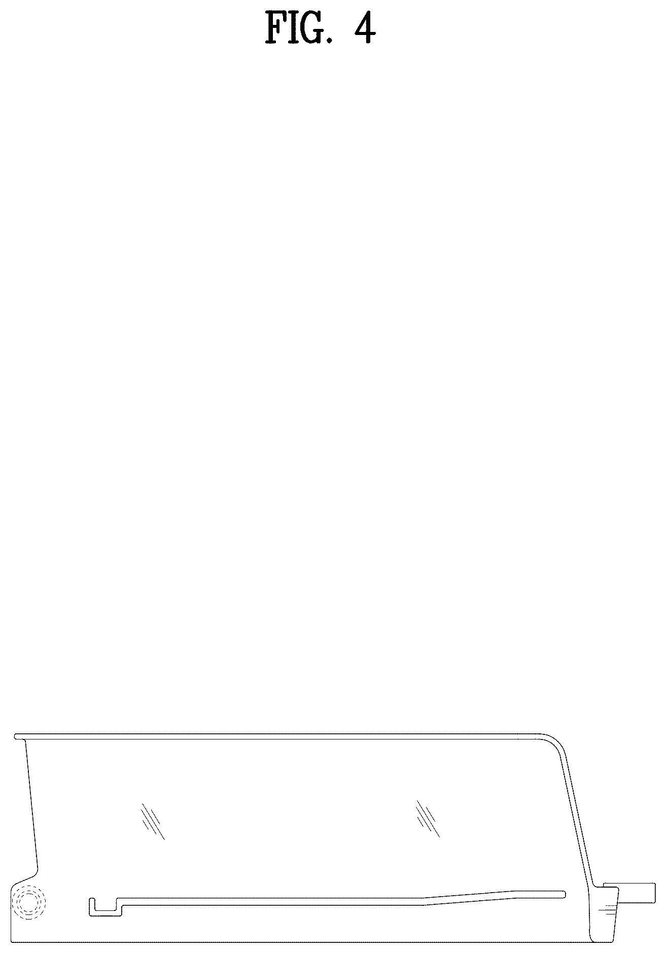 Patent USD1076996 Figure 4 – Drawer for refrigerator