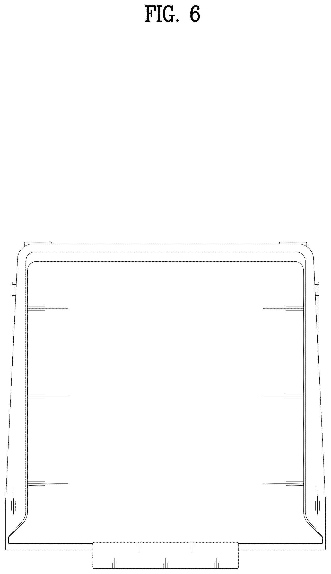 Patent USD1076996 Figure 6 – Drawer for refrigerator