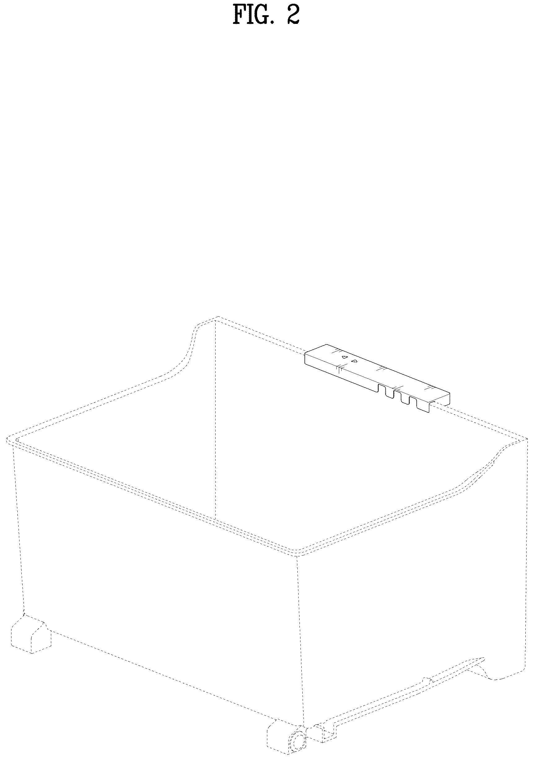 Patent USD1076997 Figure 2 – Drawer for refrigerator