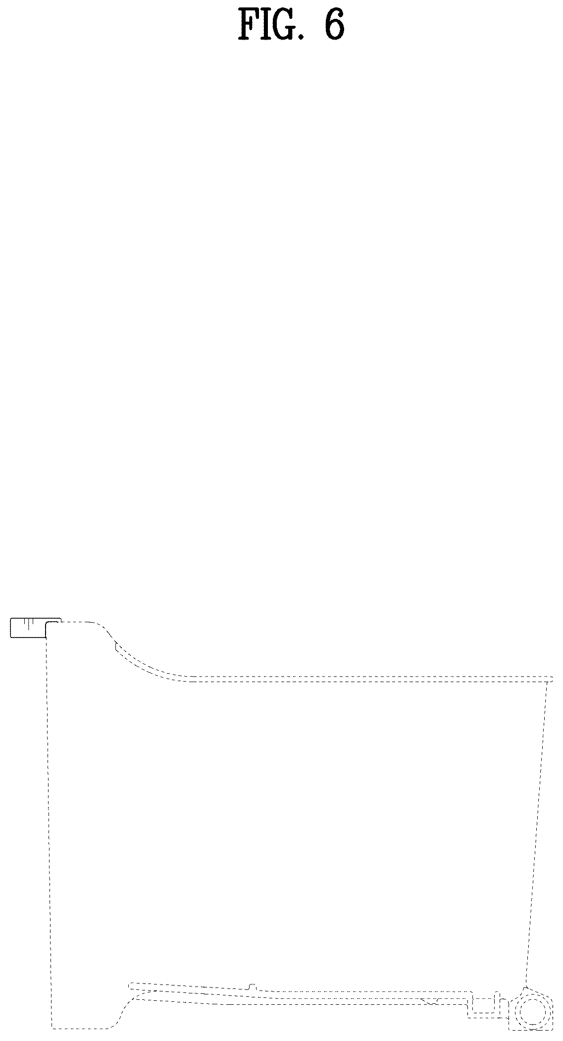Patent USD1076997 Figure 6 – Drawer for refrigerator