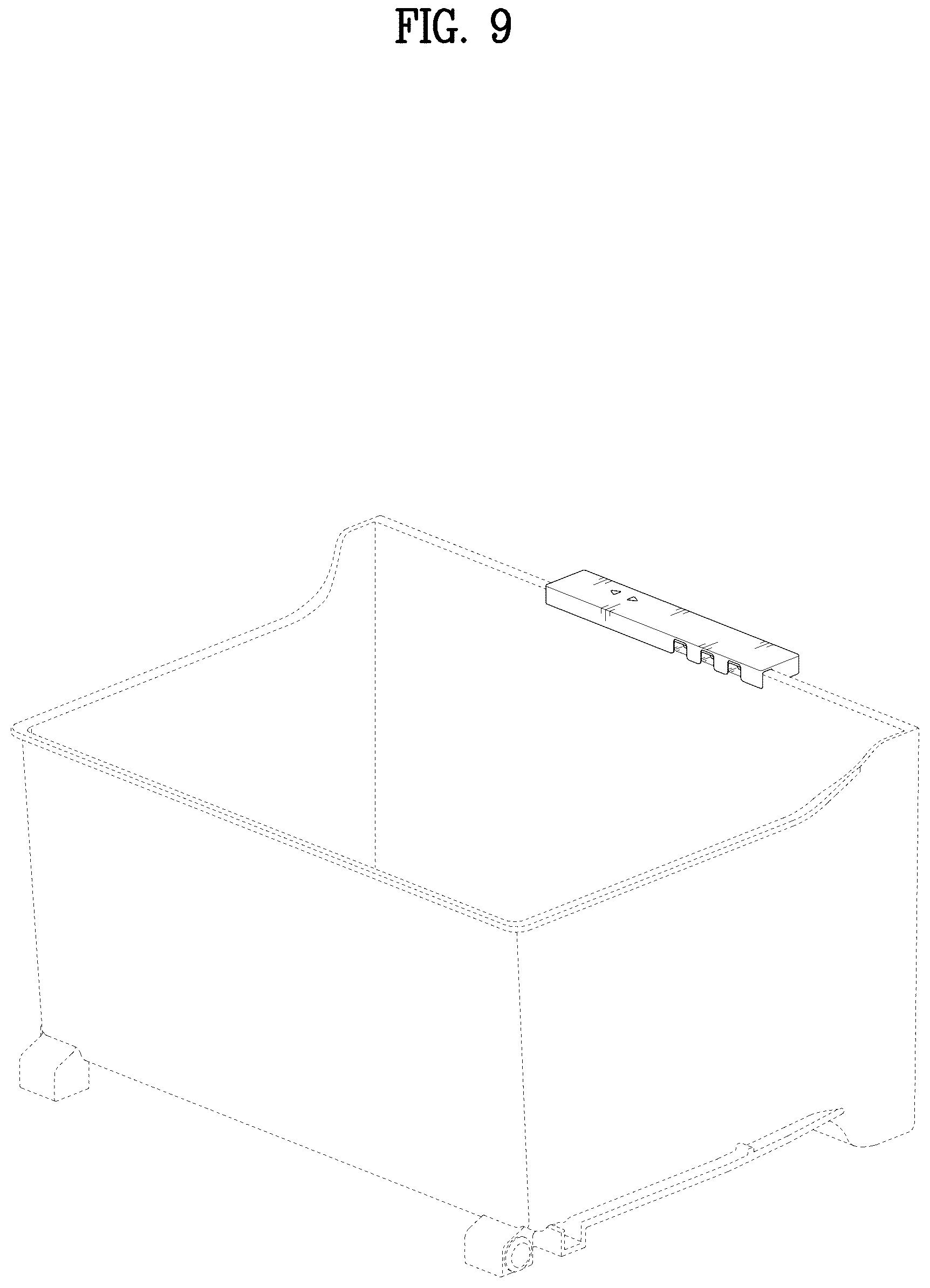 Patent USD1076997 Figure 9 – Drawer for refrigerator