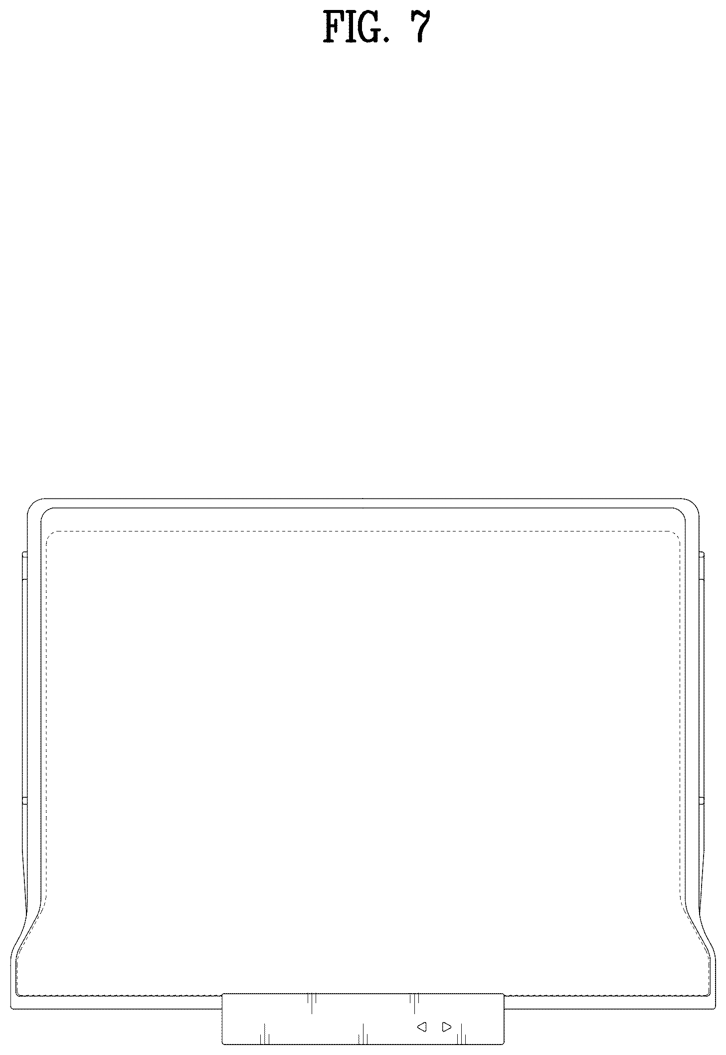 Patent USD1076998 Figure 7 – Drawer for refrigerator