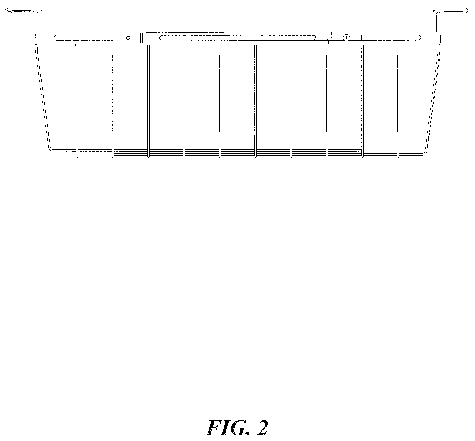 Patent USD1076999 Figure 2 – Expandable chest freezer basket