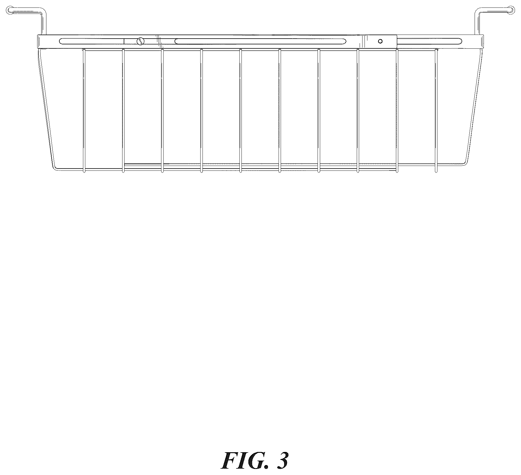 Patent USD1076999 Figure 3 – Expandable chest freezer basket