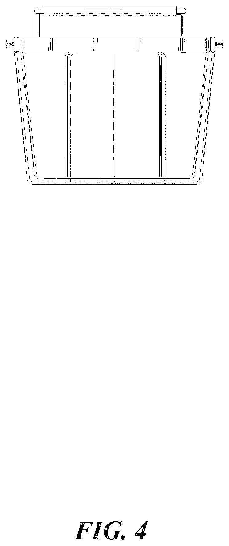 Patent USD1076999 Figure 4 – Expandable chest freezer basket