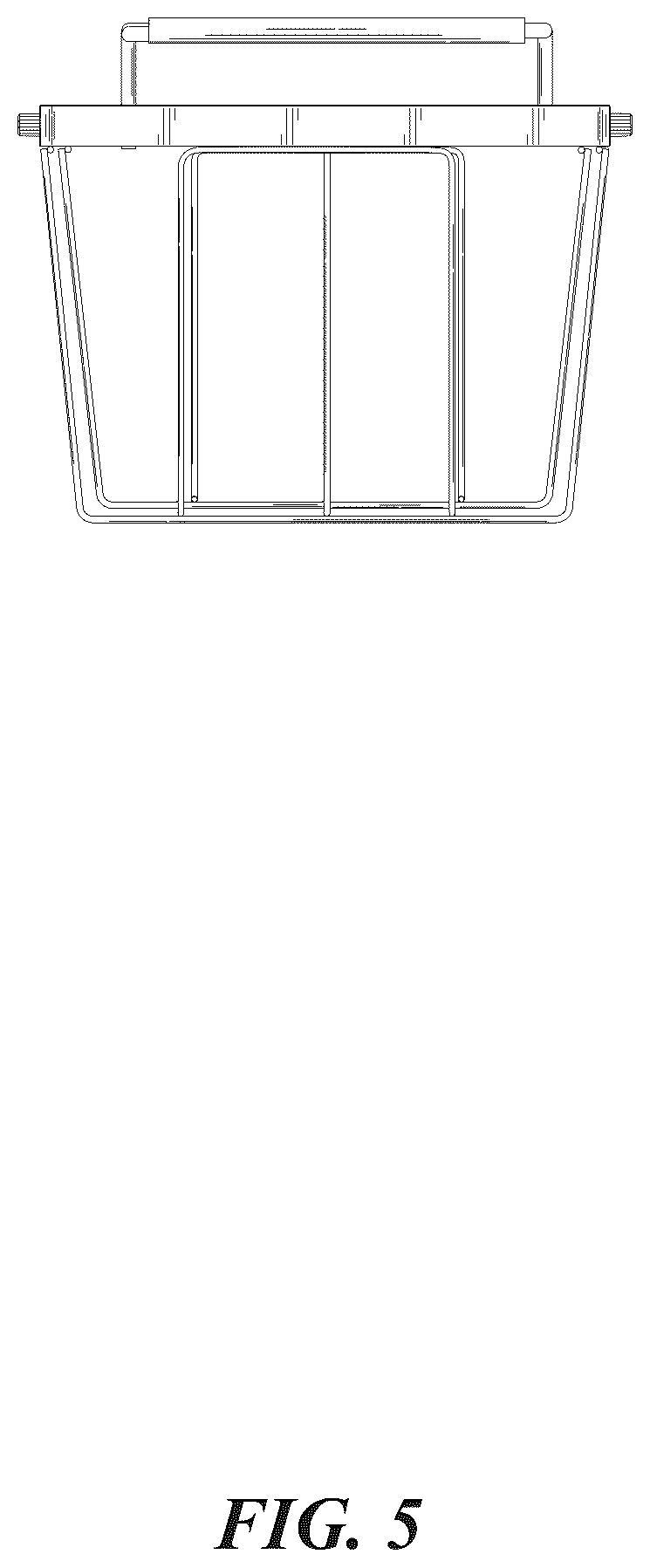 Patent USD1076999 Figure 5 – Expandable chest freezer basket