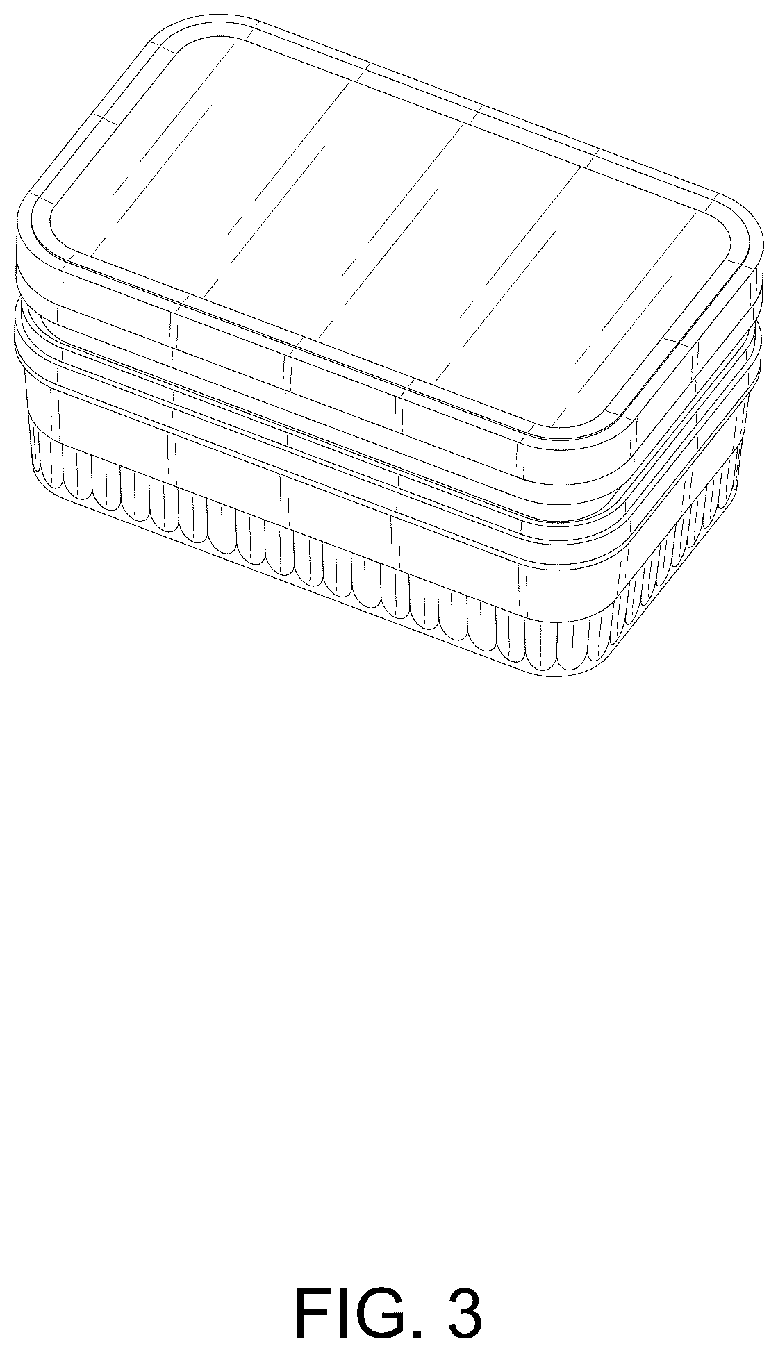 Patent USD1077000 Figure 3 – Ice tray