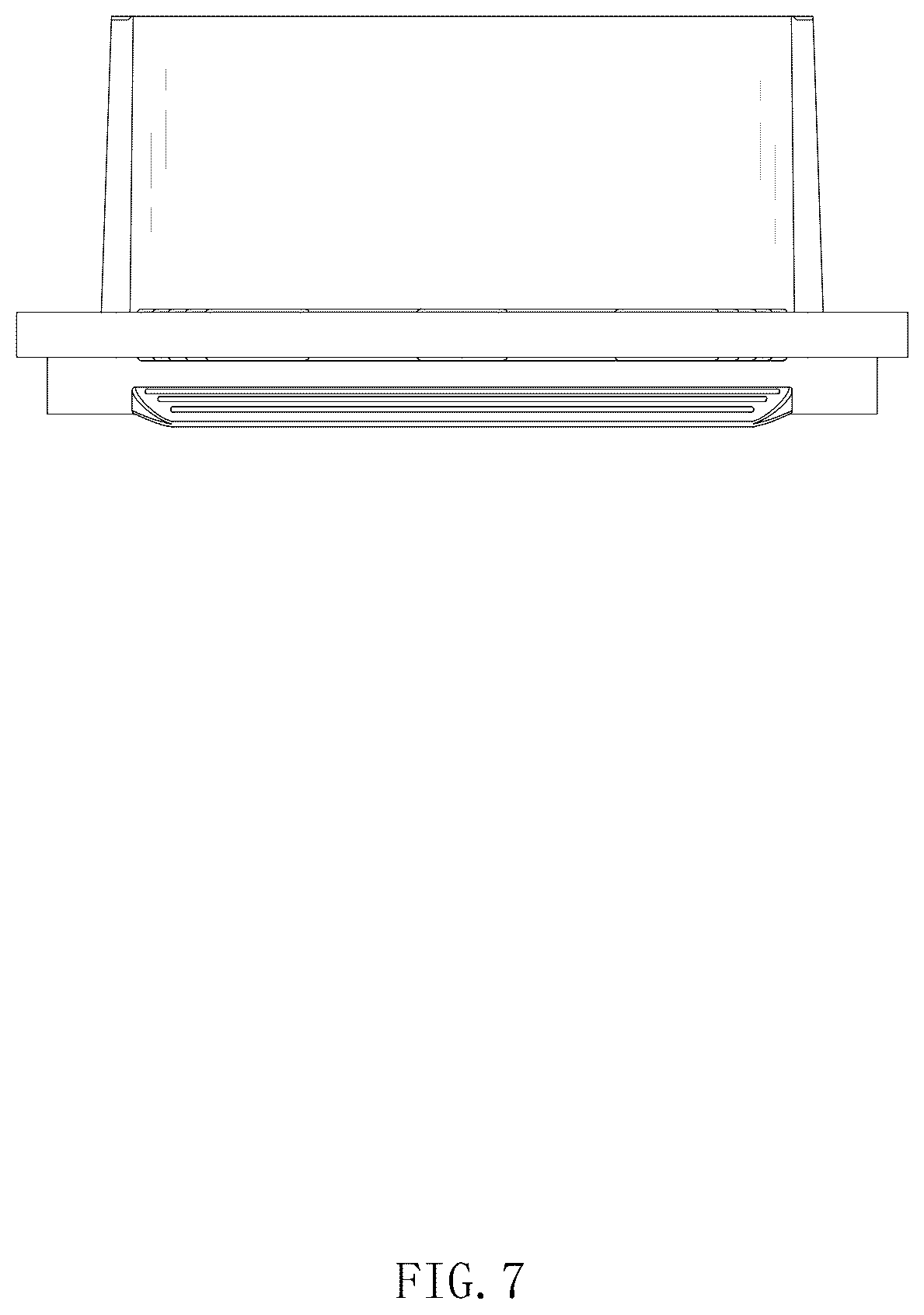 Patent USD1077001 Figure 7 – Ice cube tray