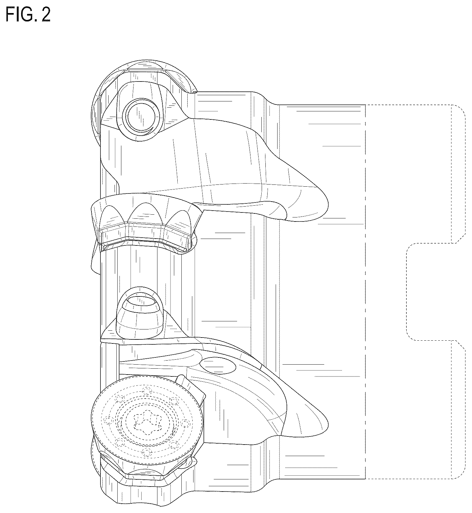 Patent USD1077003 Figure 2 – Cutting tool