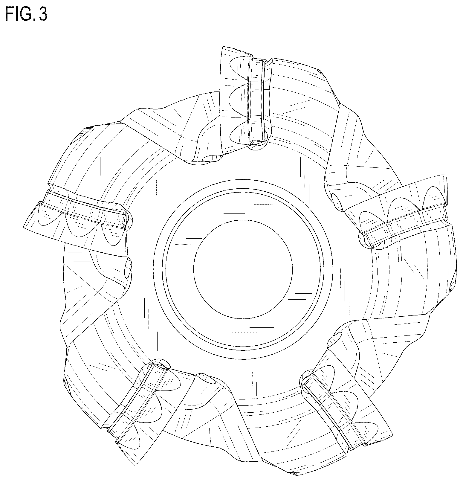Patent USD1077003 Figure 3 – Cutting tool