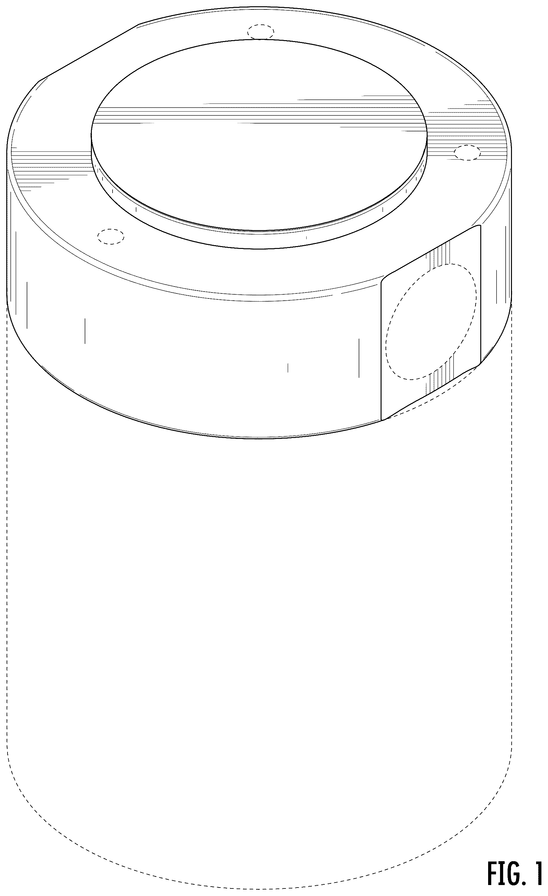 Patent USD1077006 — Automotive oil catch can — Figure 1