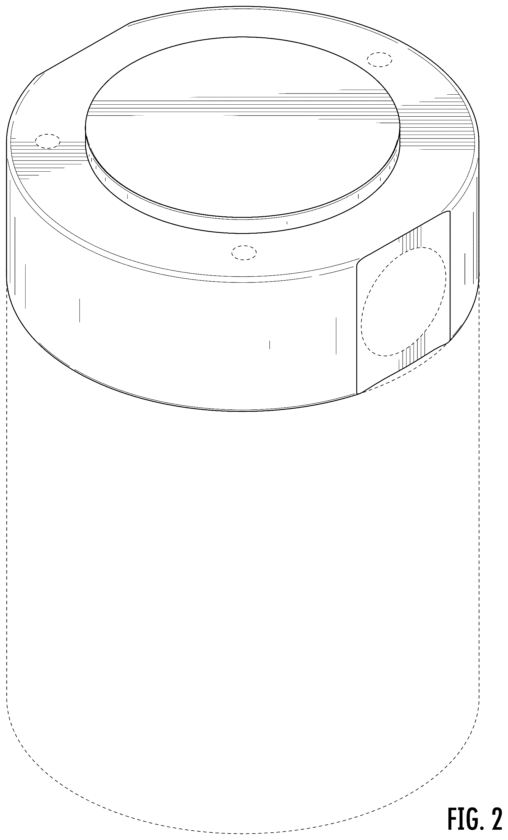 Patent USD1077006 Figure 2 – Automotive oil catch can