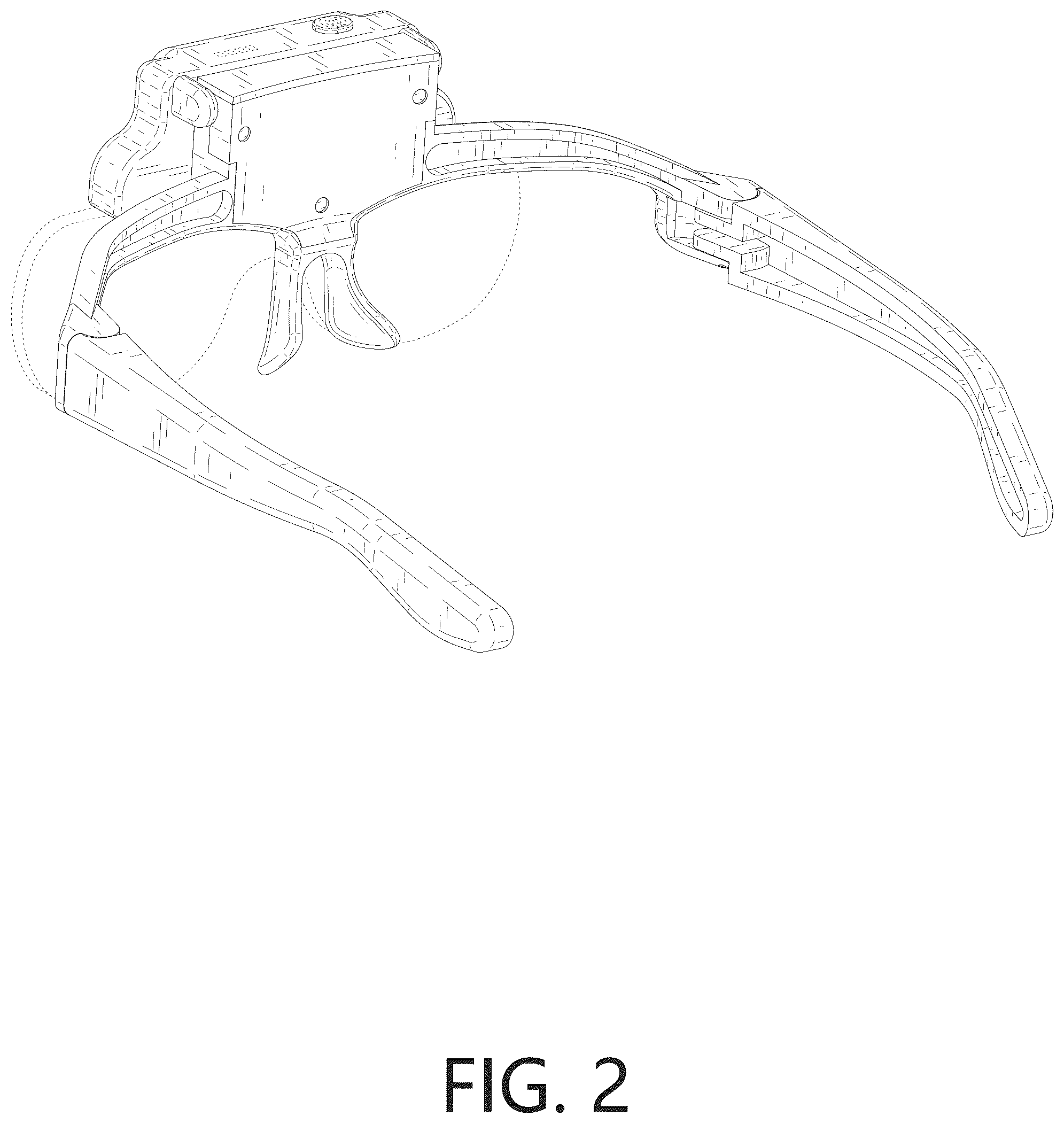 Patent USD1077014 Figure 2 – Head mounted magnifier
