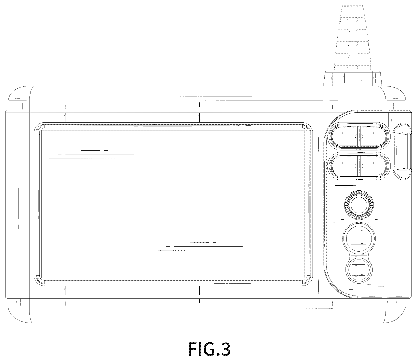 Patent USD1077018 Figure 3 – Endoscope camera dual-lens