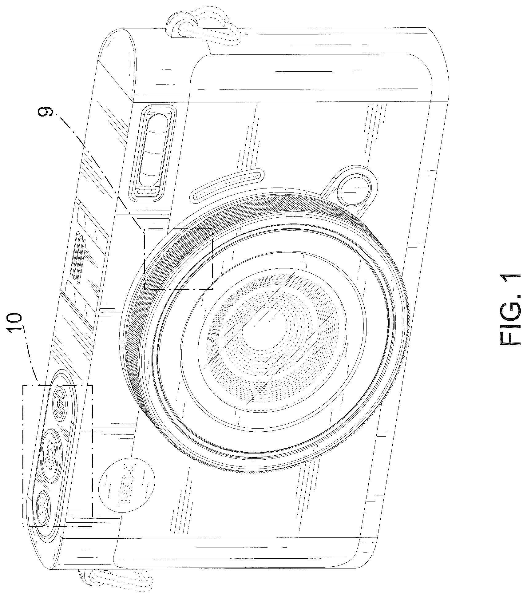 Patent USD1077020 Figure 1 – Digital camera