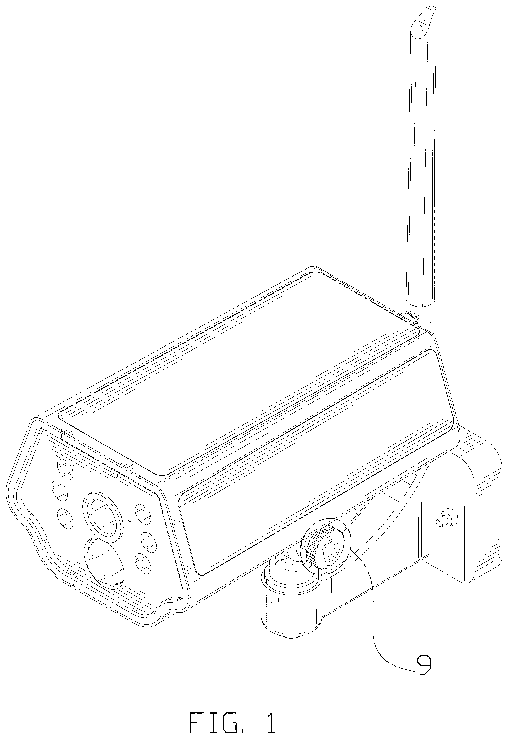 Patent USD1077021 Figure 1 – Solar powered monitor