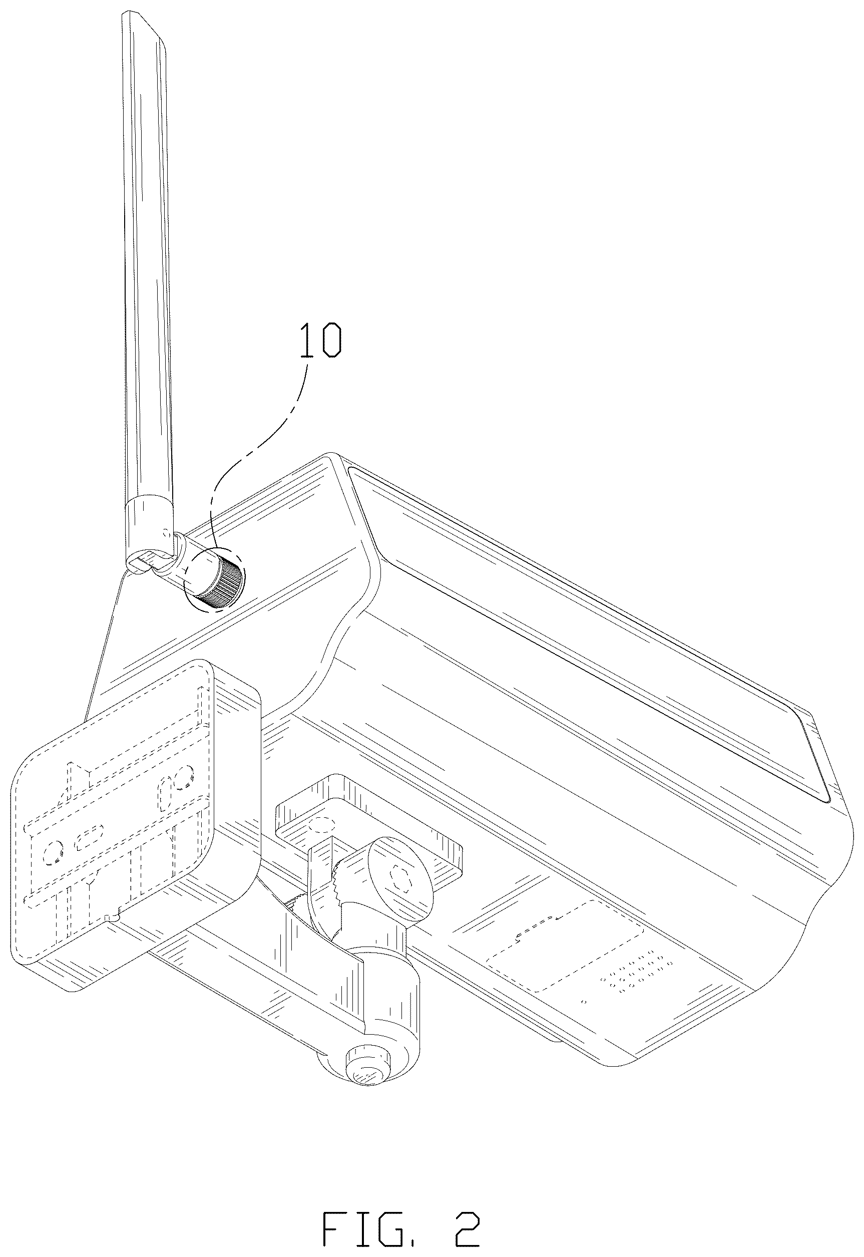Patent USD1077021 Figure 2 – Solar powered monitor