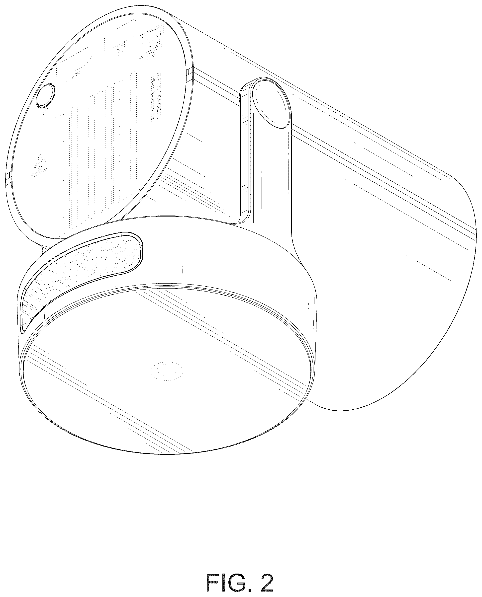 Patent USD1077028 Figure 2 – Projector