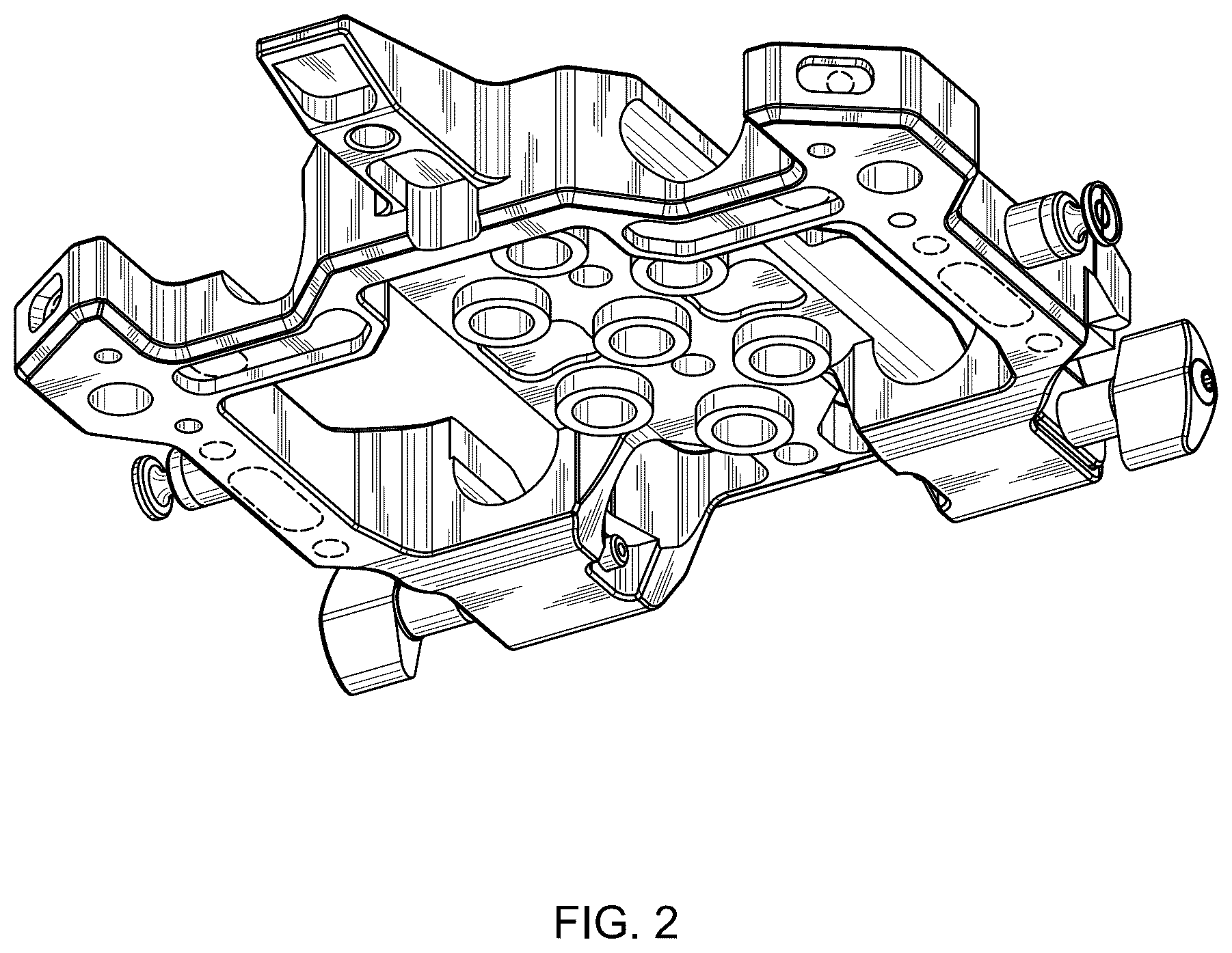 Patent USD1077031 Figure 2 – Support plate for cameras