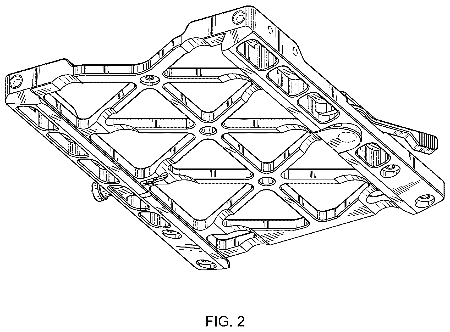 Patent USD1077033 Figure 2 – Support plate for cameras