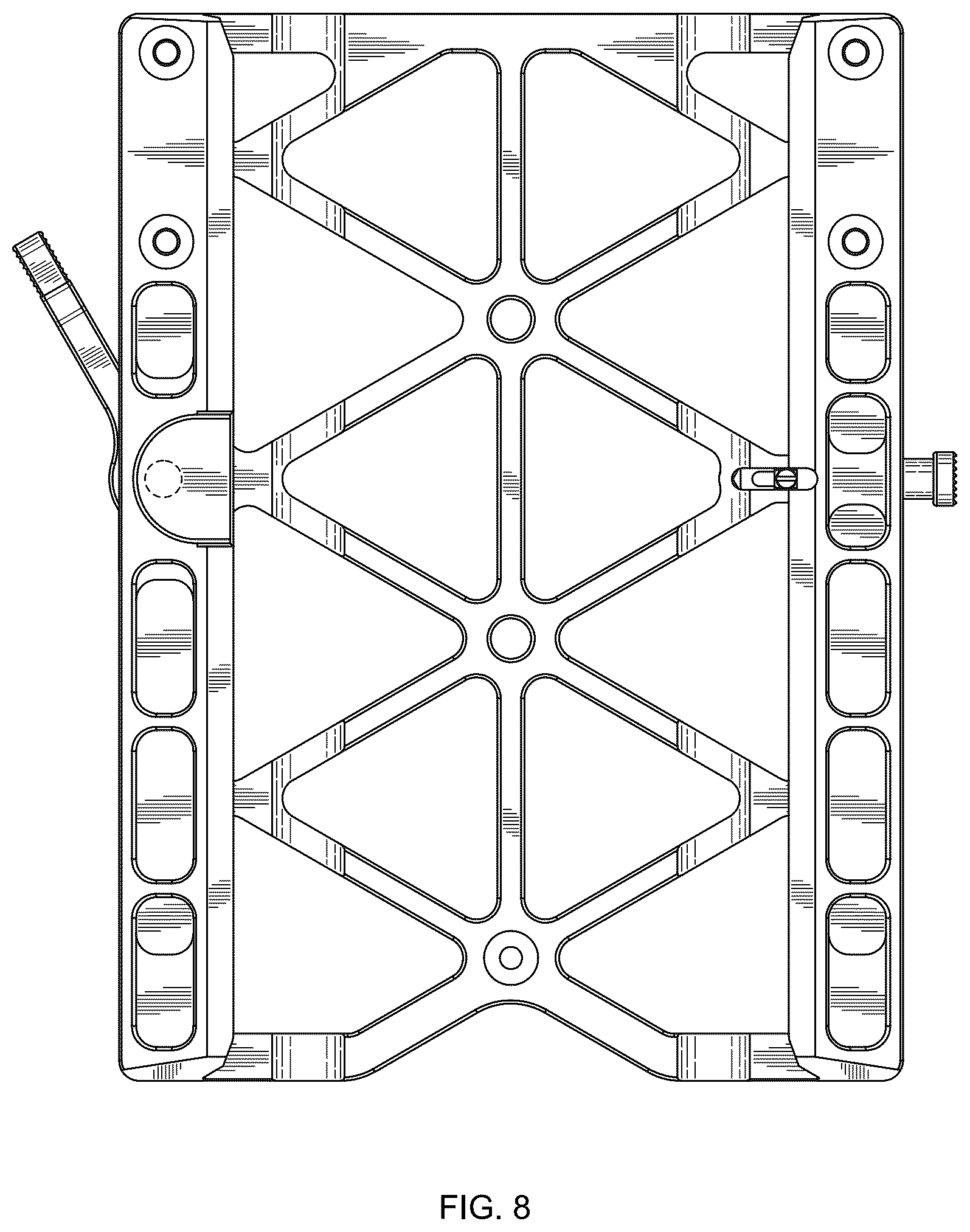Patent USD1077033 Figure 8 – Support plate for cameras