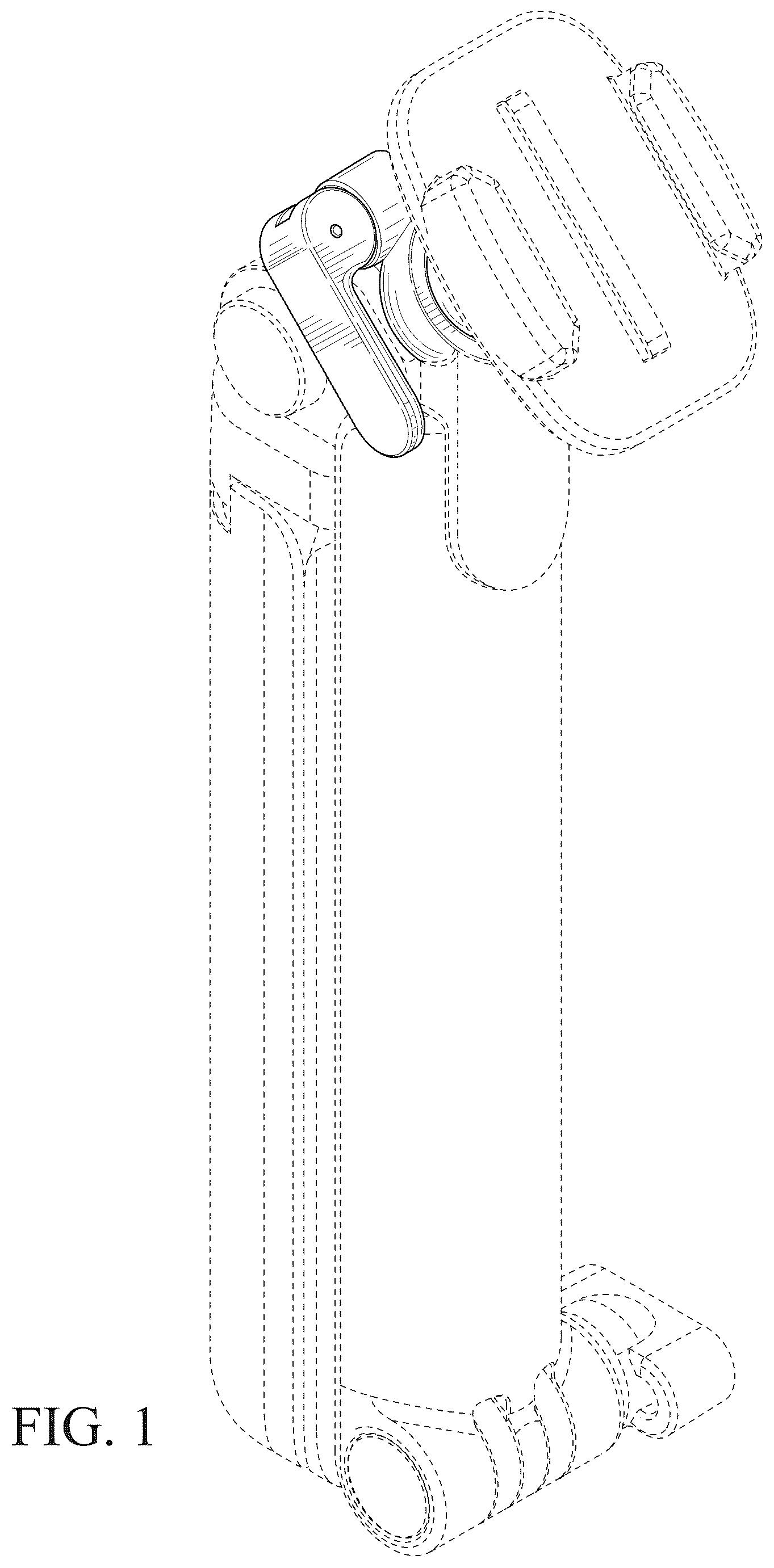 Patent USD1077034 Figure 1 – Camera mount
