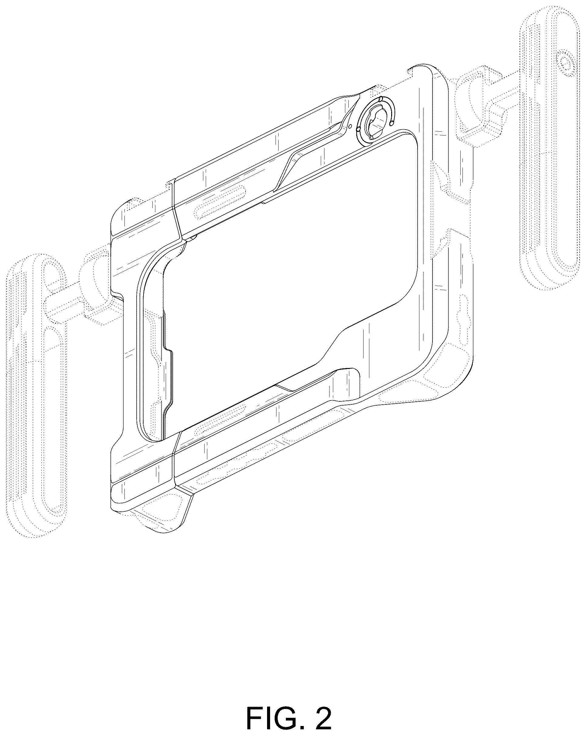 Patent USD1077035 Figure 2 – Phone cage