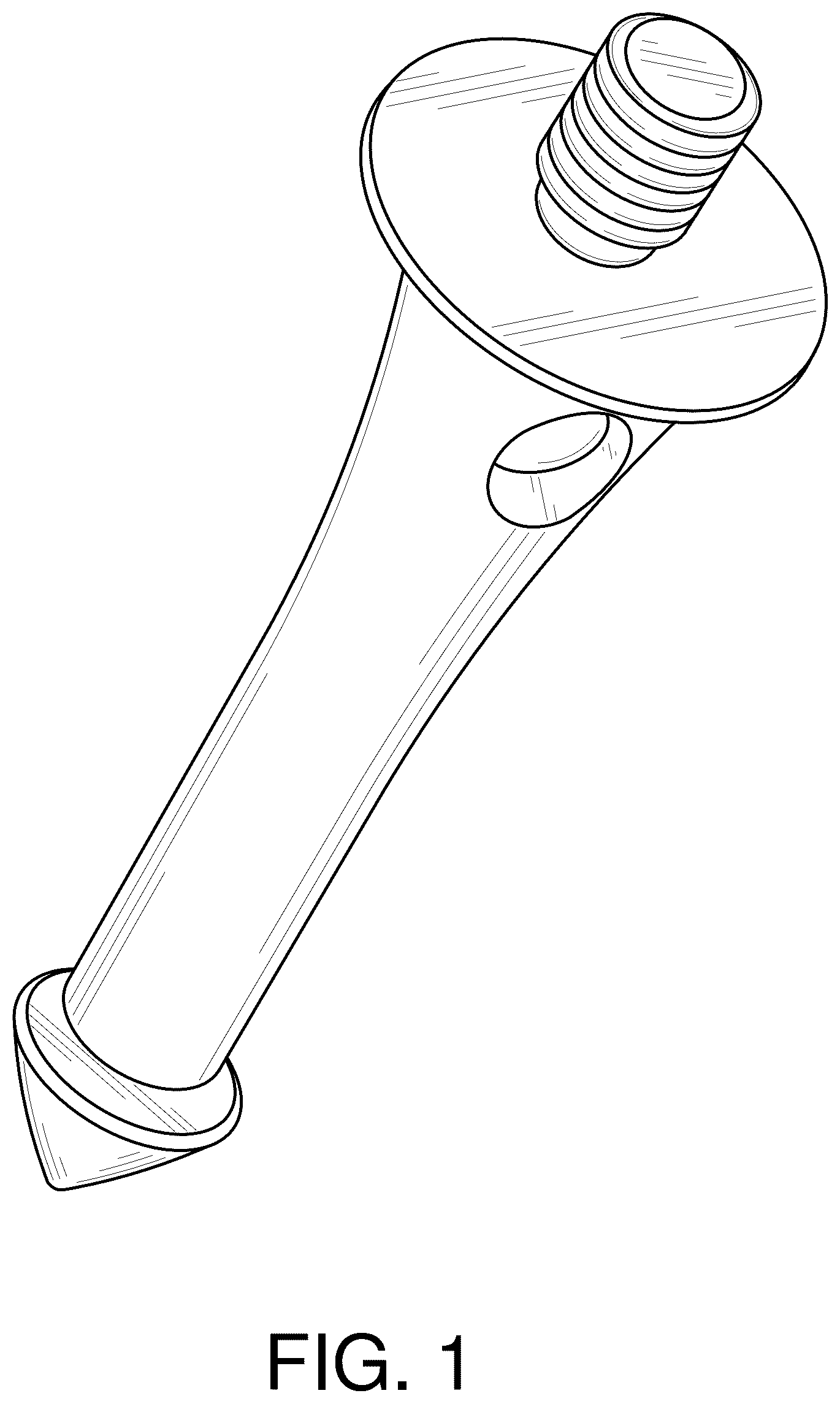 Patent USD1077037 Figure 1 – Removable tripod foot with securement