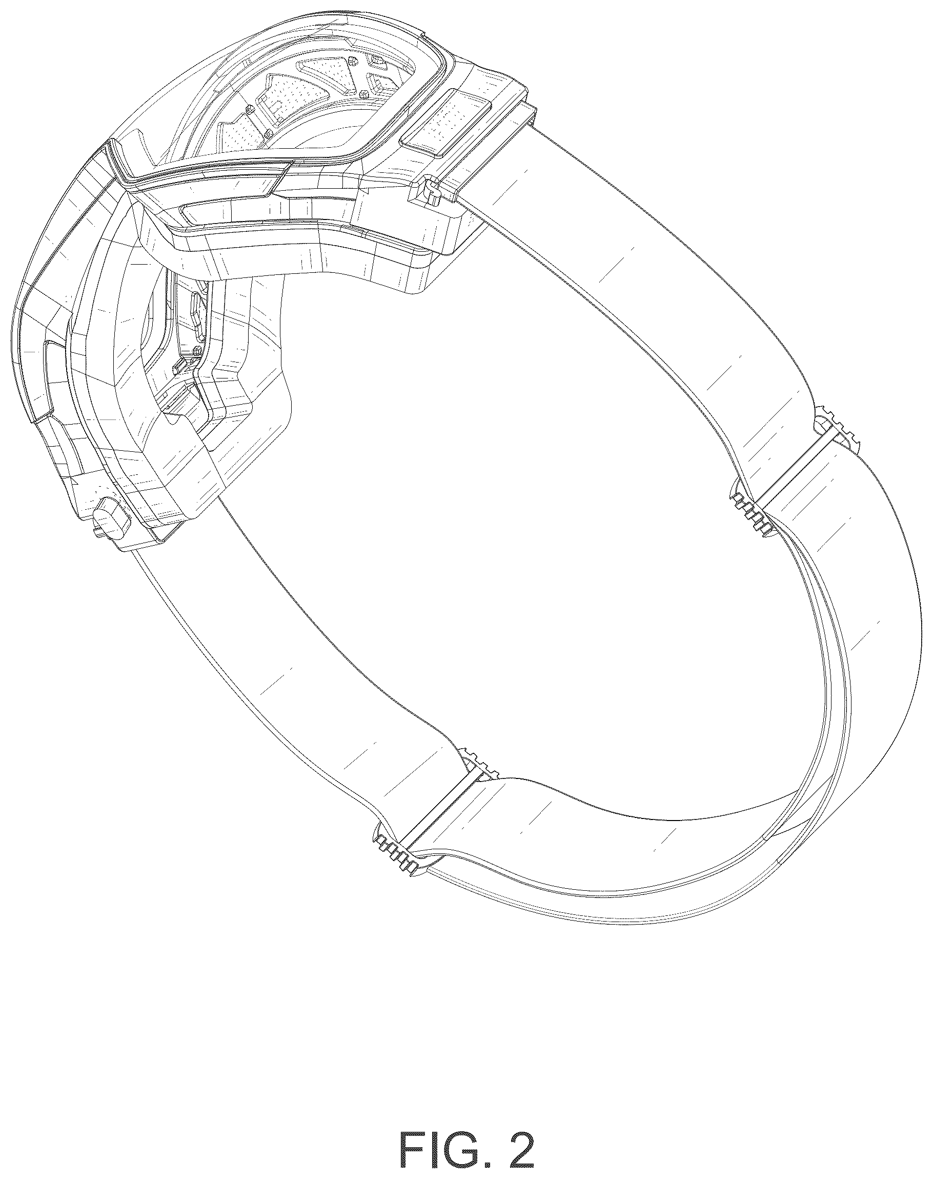 Patent USD1077038 Figure 2 – Ski goggles