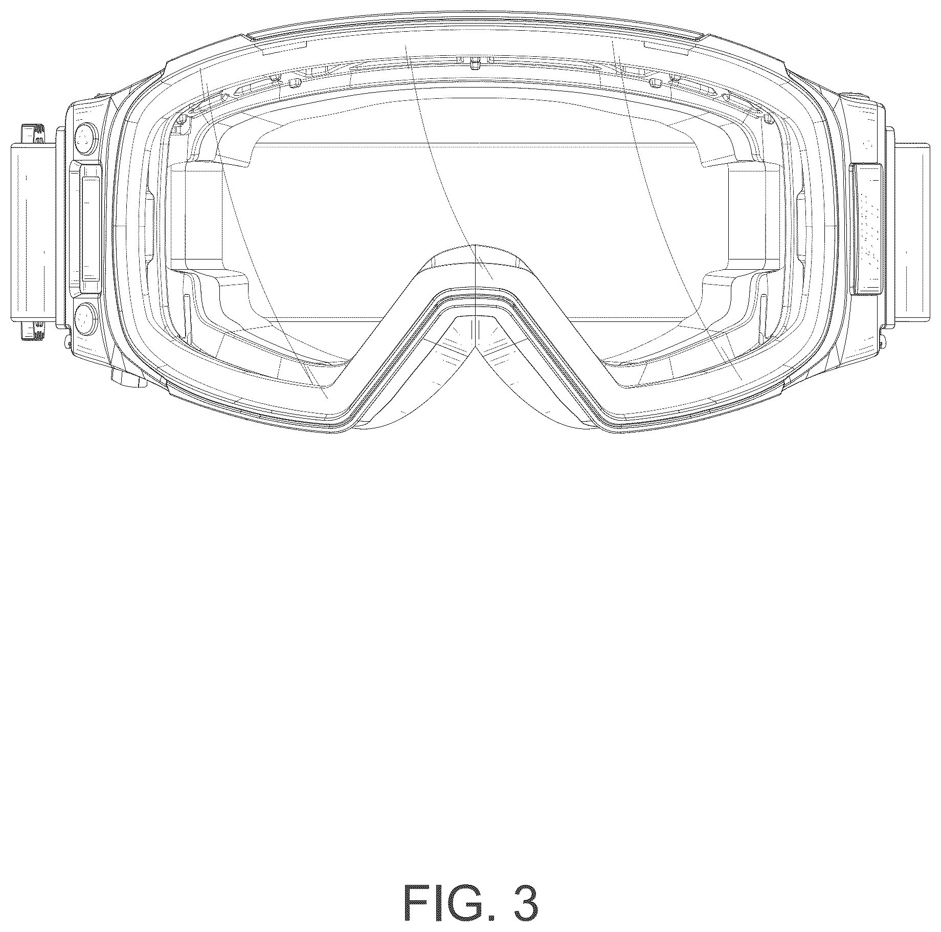 Patent USD1077038 Figure 3 – Ski goggles
