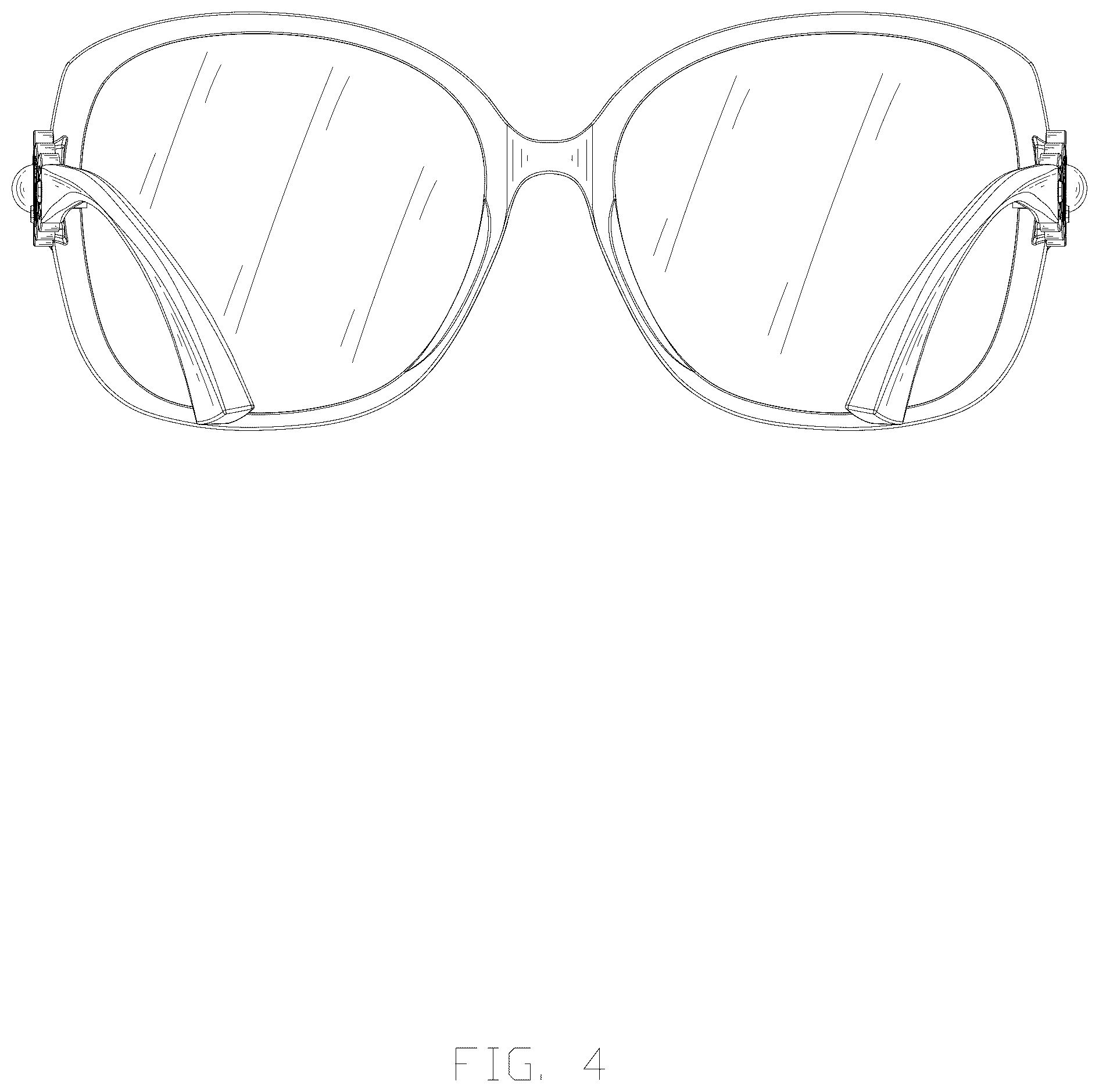Patent USD1077039 Figure 4 – Sunglasses