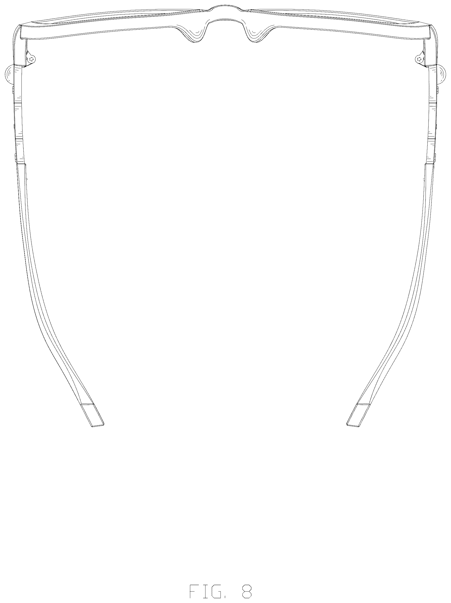 Patent USD1077039 Figure 8 – Sunglasses