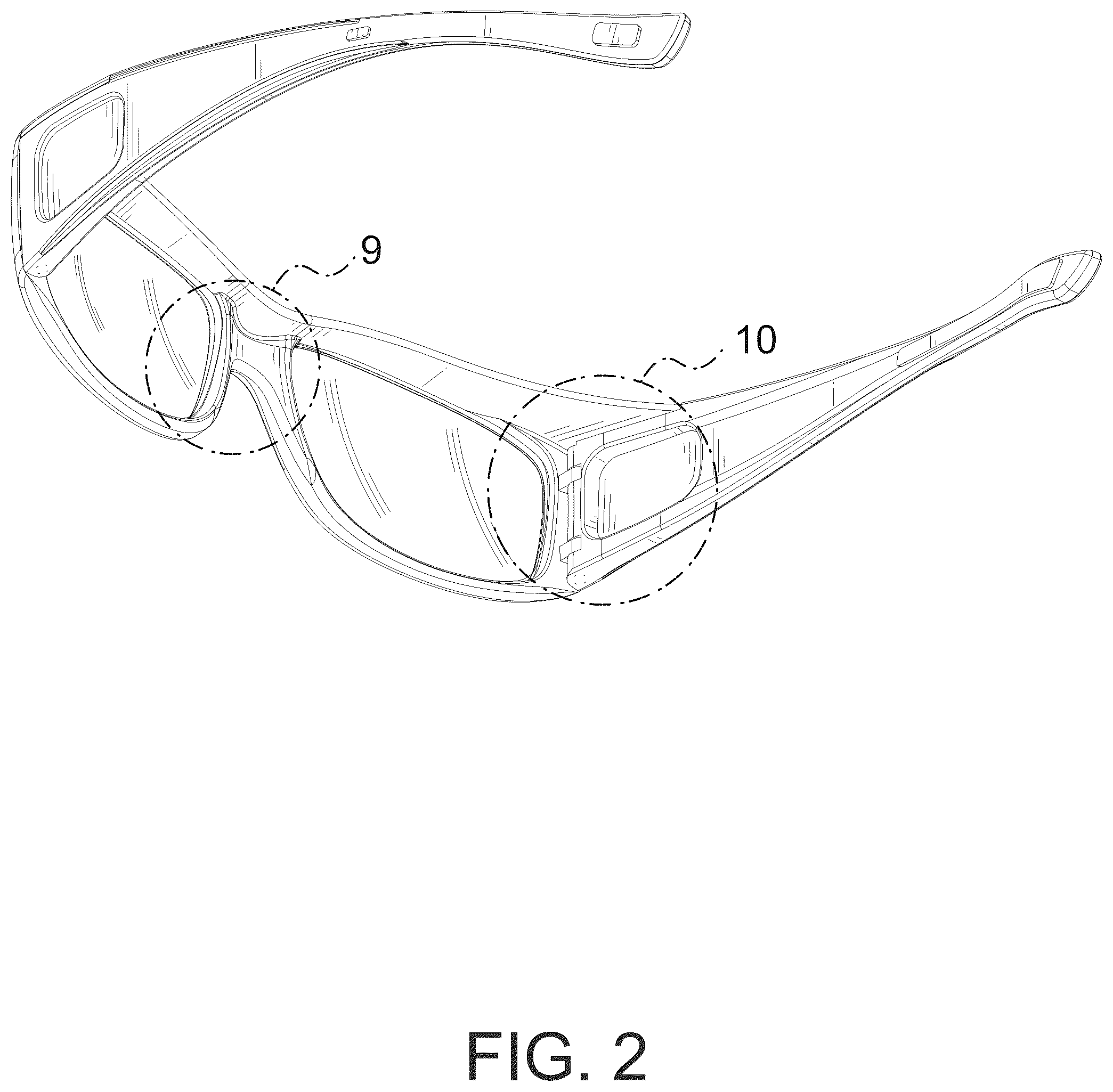 Patent USD1077040 Figure 2 – Eyewear