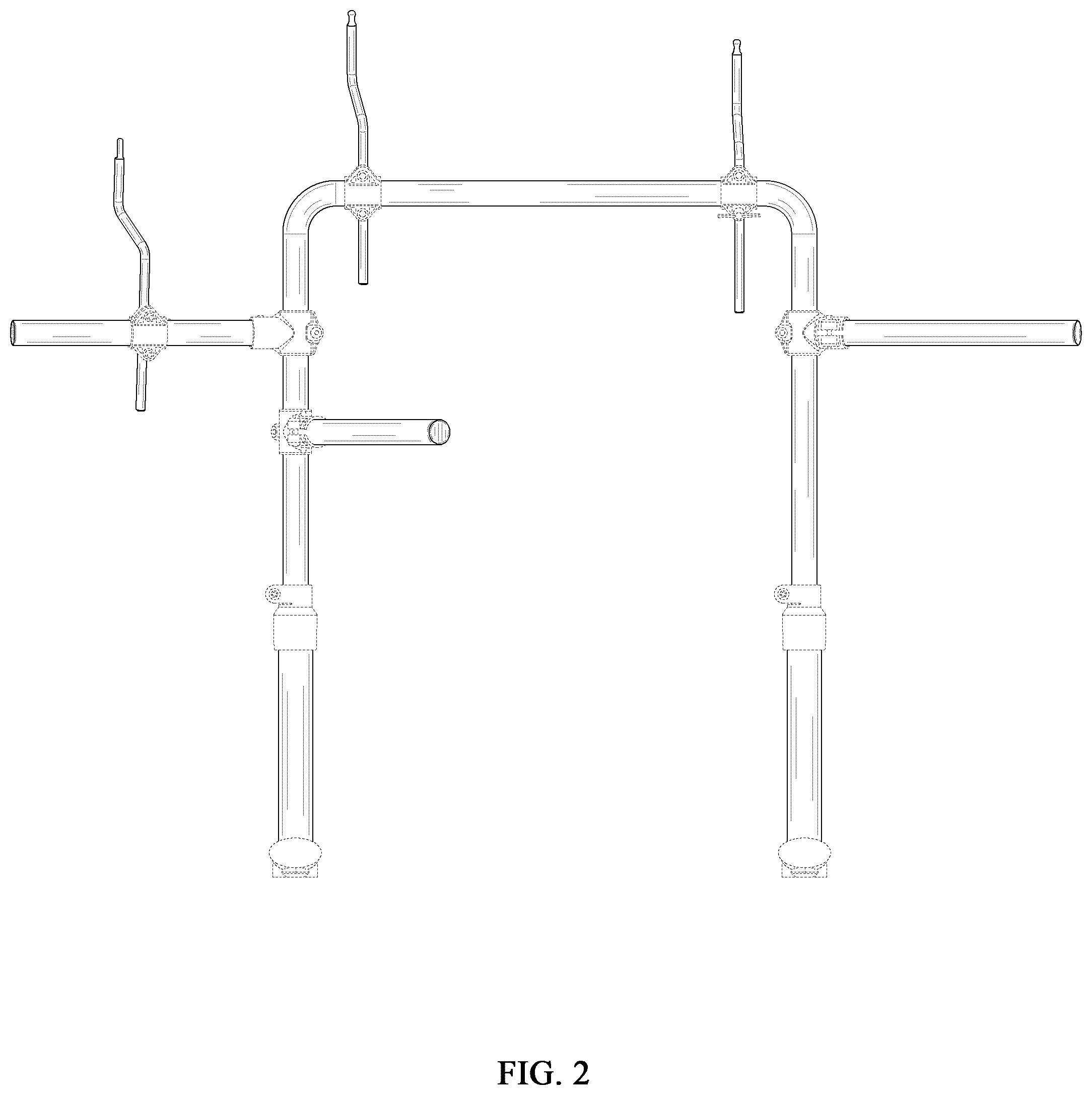 Patent USD1077042 Figure 2 – Stand for drum kit