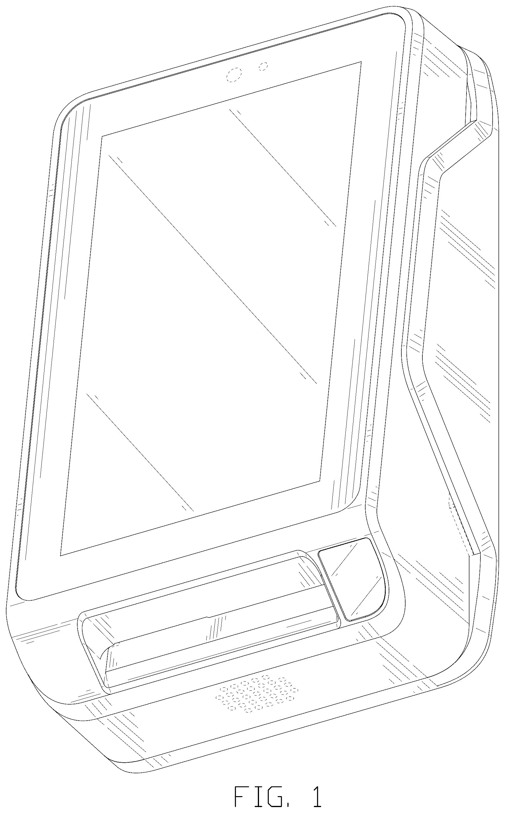 Patent USD1077043 Figure 1 – Point-of-sale terminal