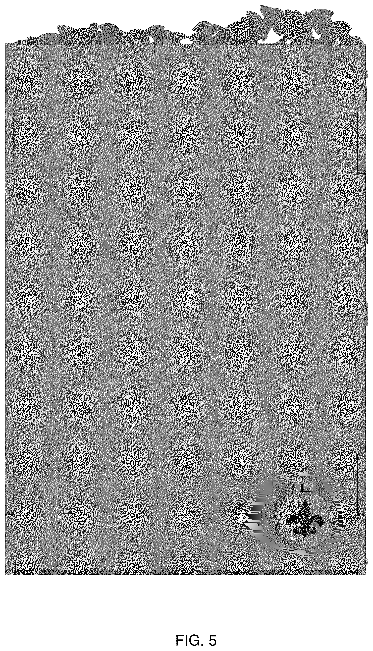 Patent USD1077047 Figure 5 – Book end