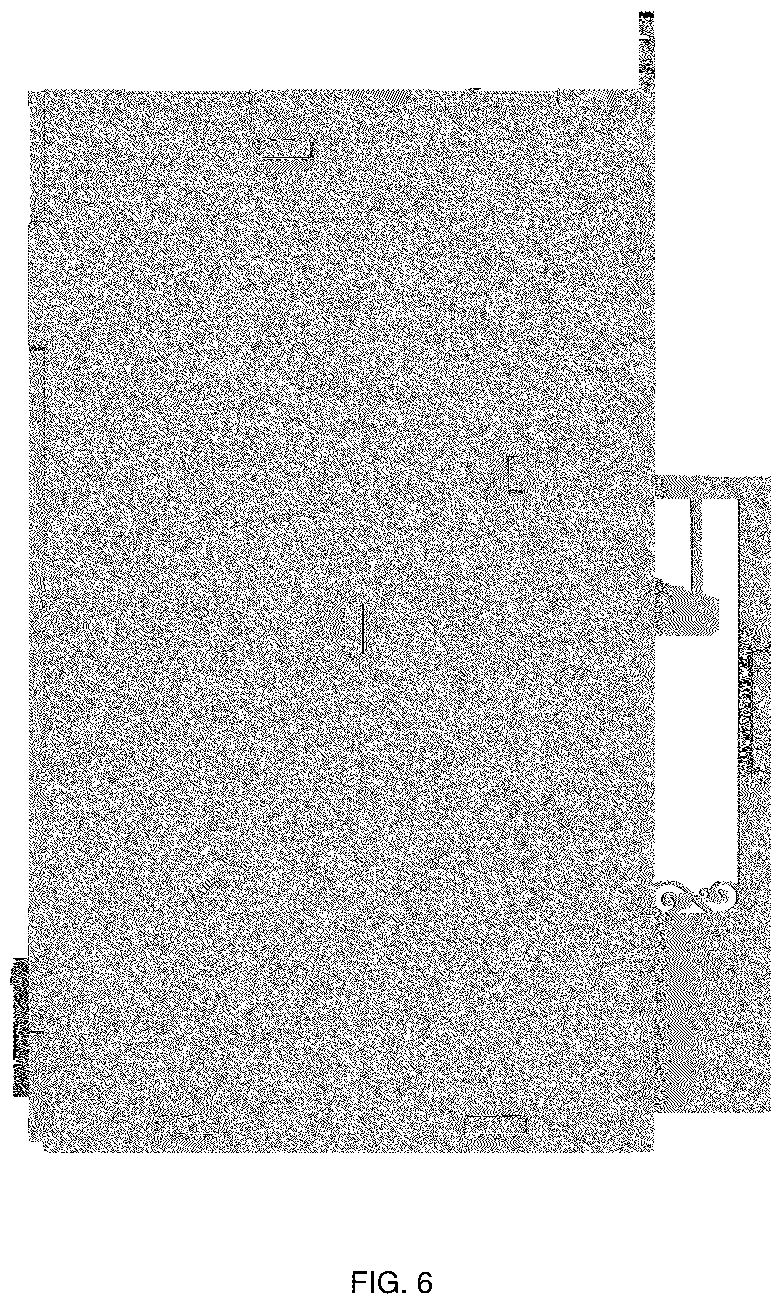 Patent USD1077047 Figure 6 – Book end