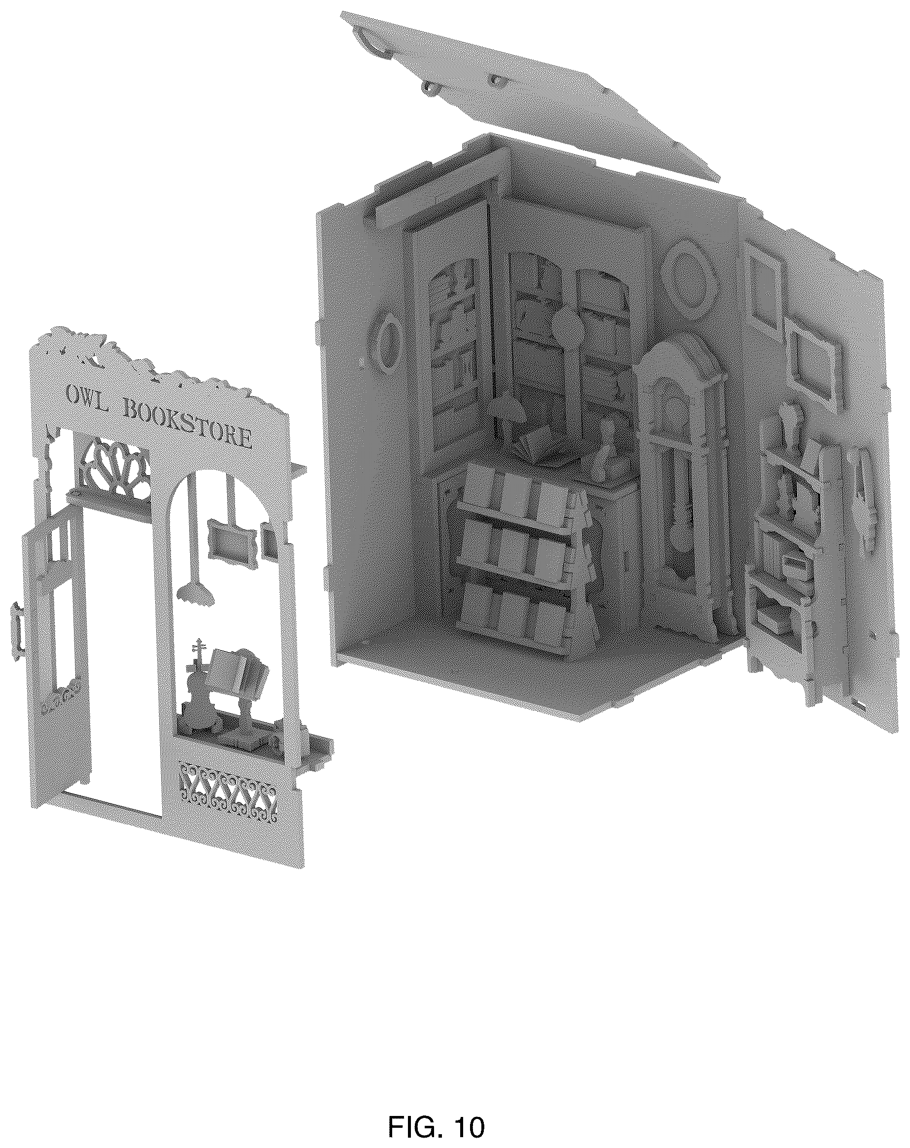 Patent USD1077047 Figure 10 – Book end