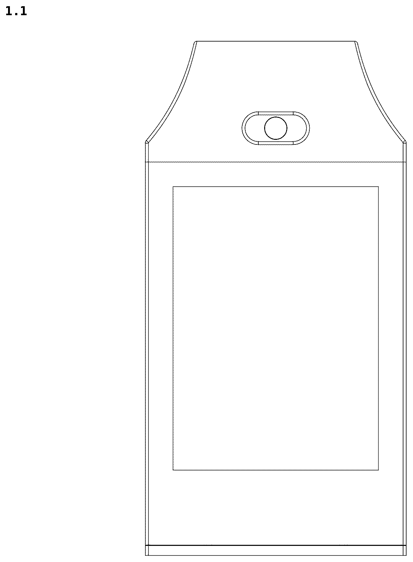 Patent USD1077049 Figure 1 – Electronic shelf label