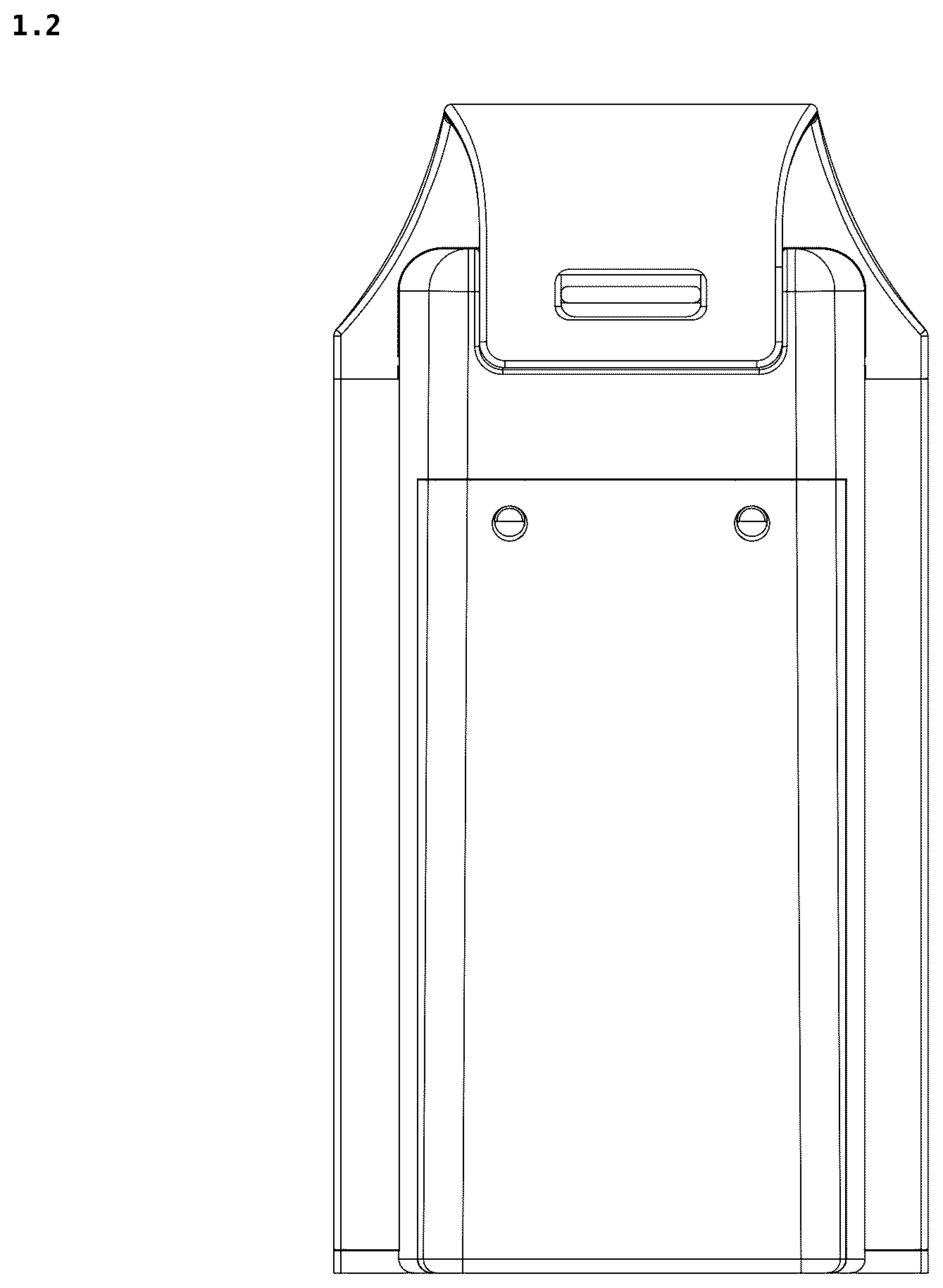 Patent USD1077049 Figure 2 – Electronic shelf label
